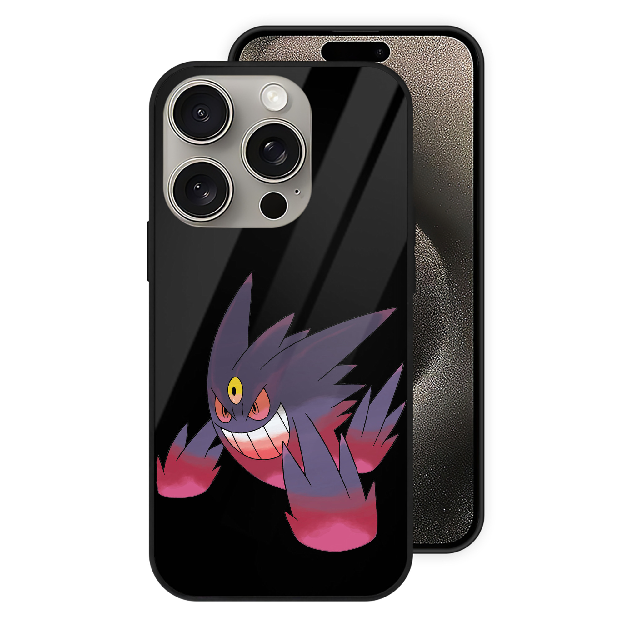 （画像用） ポケットモンスター Pokémon 【iPhone15Pro対応】スマホケース 耐衝撃＆黄変防止 背面ガラス