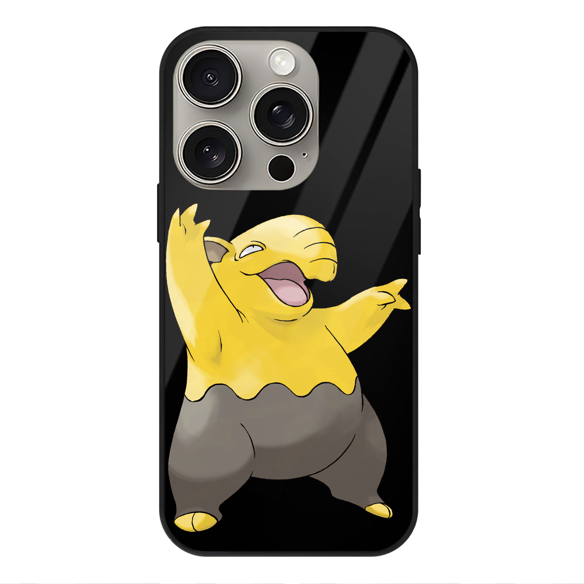 （画像用） ポケットモンスター Pokémon 【iPhone15Pro対応】スマホケース 耐衝撃＆黄変防止 背面ガラス