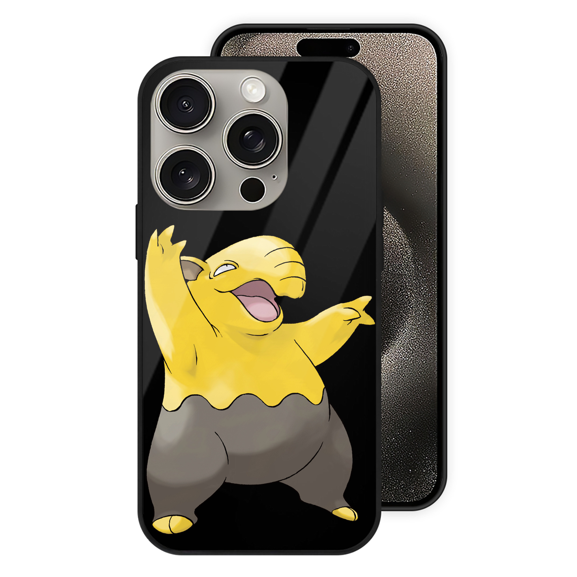 （画像用） ポケットモンスター Pokémon 【iPhone15Pro対応】スマホケース 耐衝撃＆黄変防止 背面ガラス