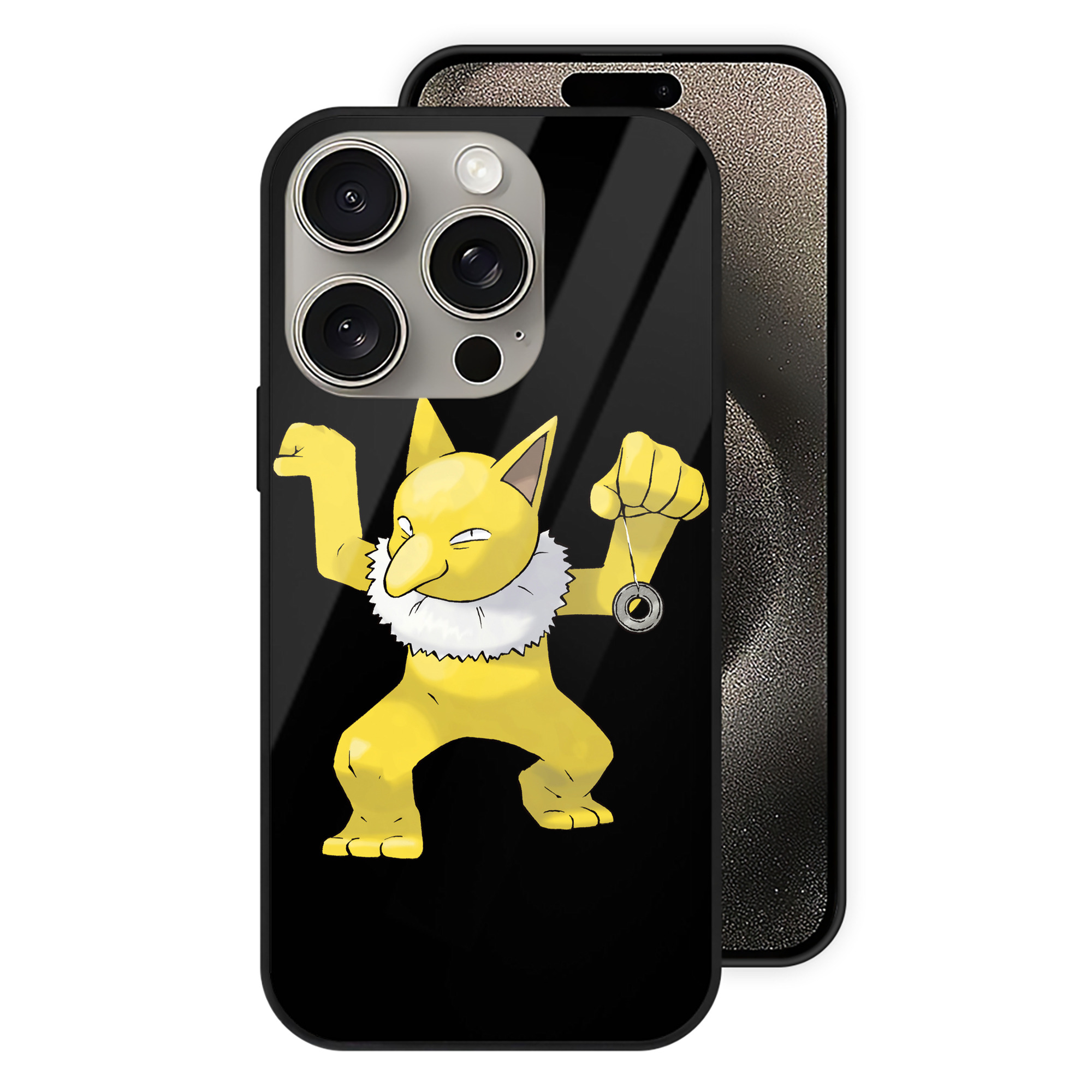 （画像用） ポケットモンスター Pokémon 【iPhone15Pro対応】スマホケース 耐衝撃＆黄変防止 背面ガラス