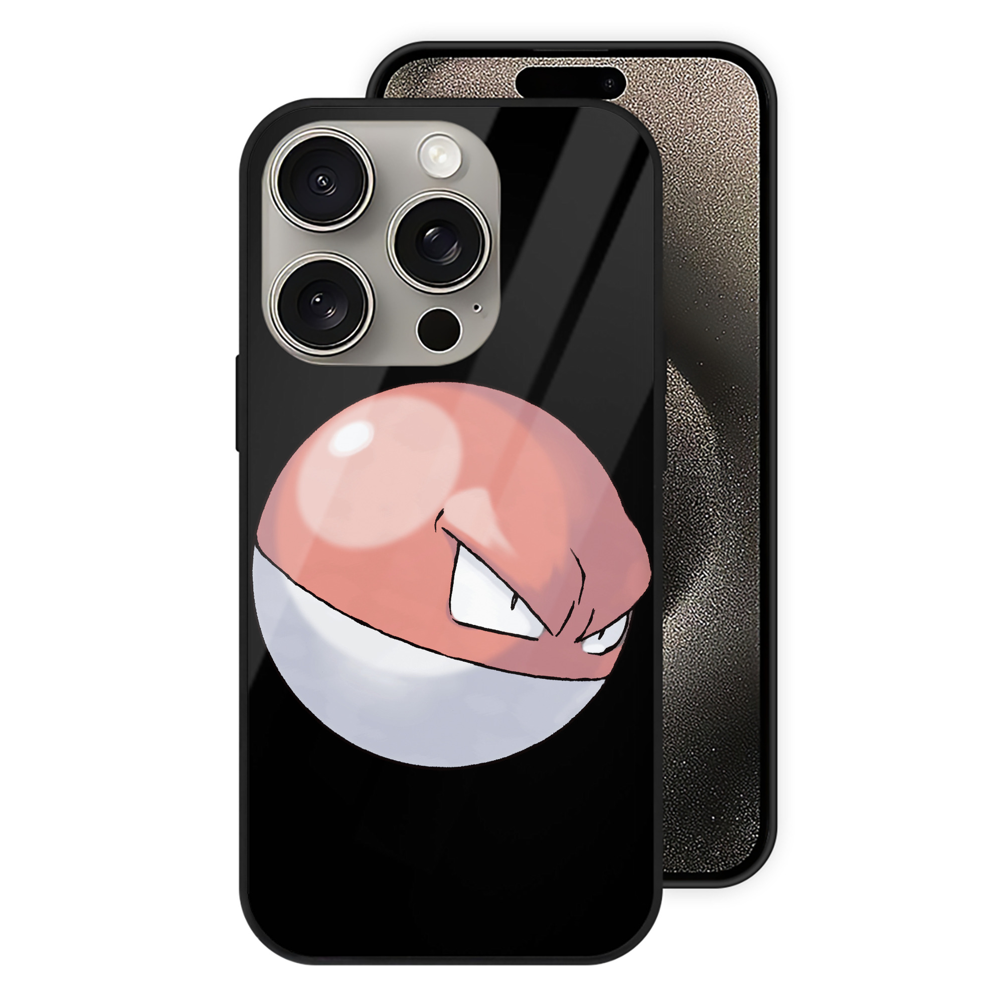 （画像用） ポケットモンスター Pokémon 【iPhone15Pro対応】スマホケース 耐衝撃＆黄変防止 背面ガラス