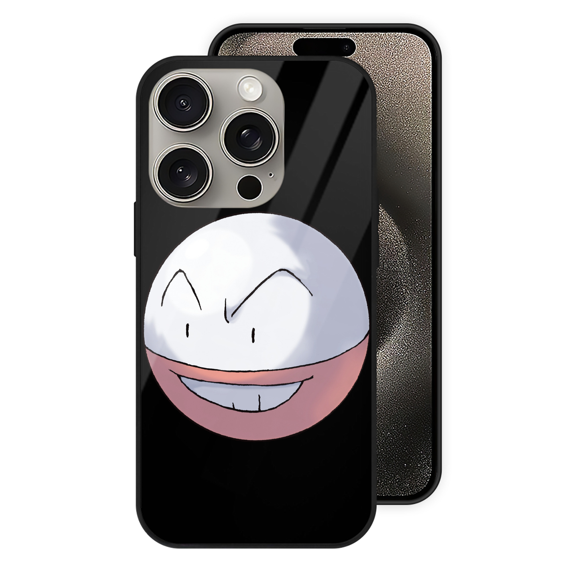 （画像用） ポケットモンスター Pokémon 【iPhone15Pro対応】スマホケース 耐衝撃＆黄変防止 背面ガラス