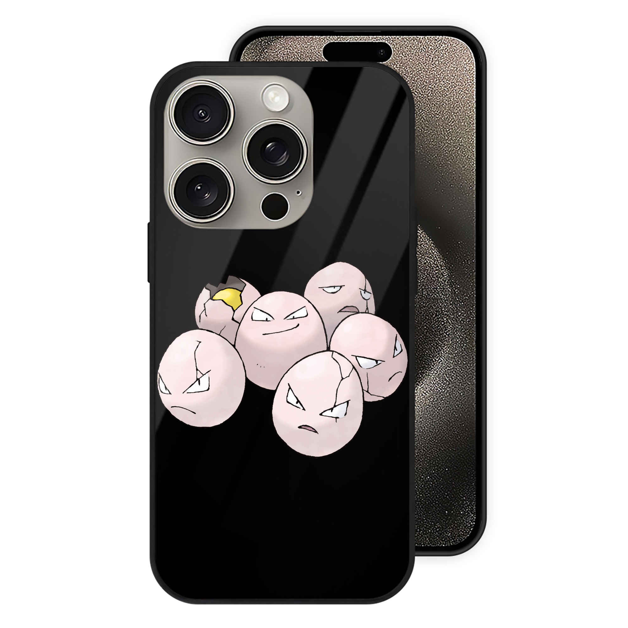 （画像用） ポケットモンスター Pokémon 【iPhone15Pro対応】スマホケース 耐衝撃＆黄変防止 背面ガラス