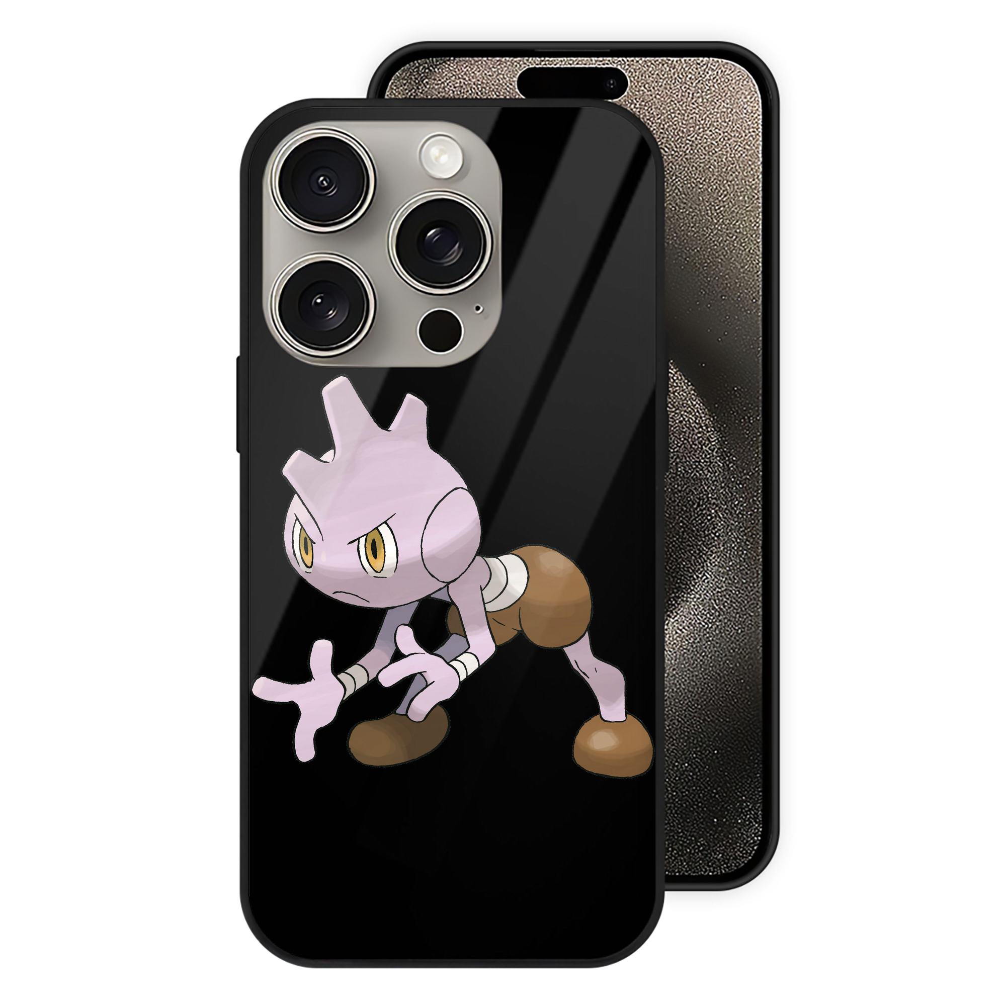 （画像用） ポケットモンスター Pokémon 【iPhone15Pro対応】スマホケース 耐衝撃＆黄変防止 背面ガラス