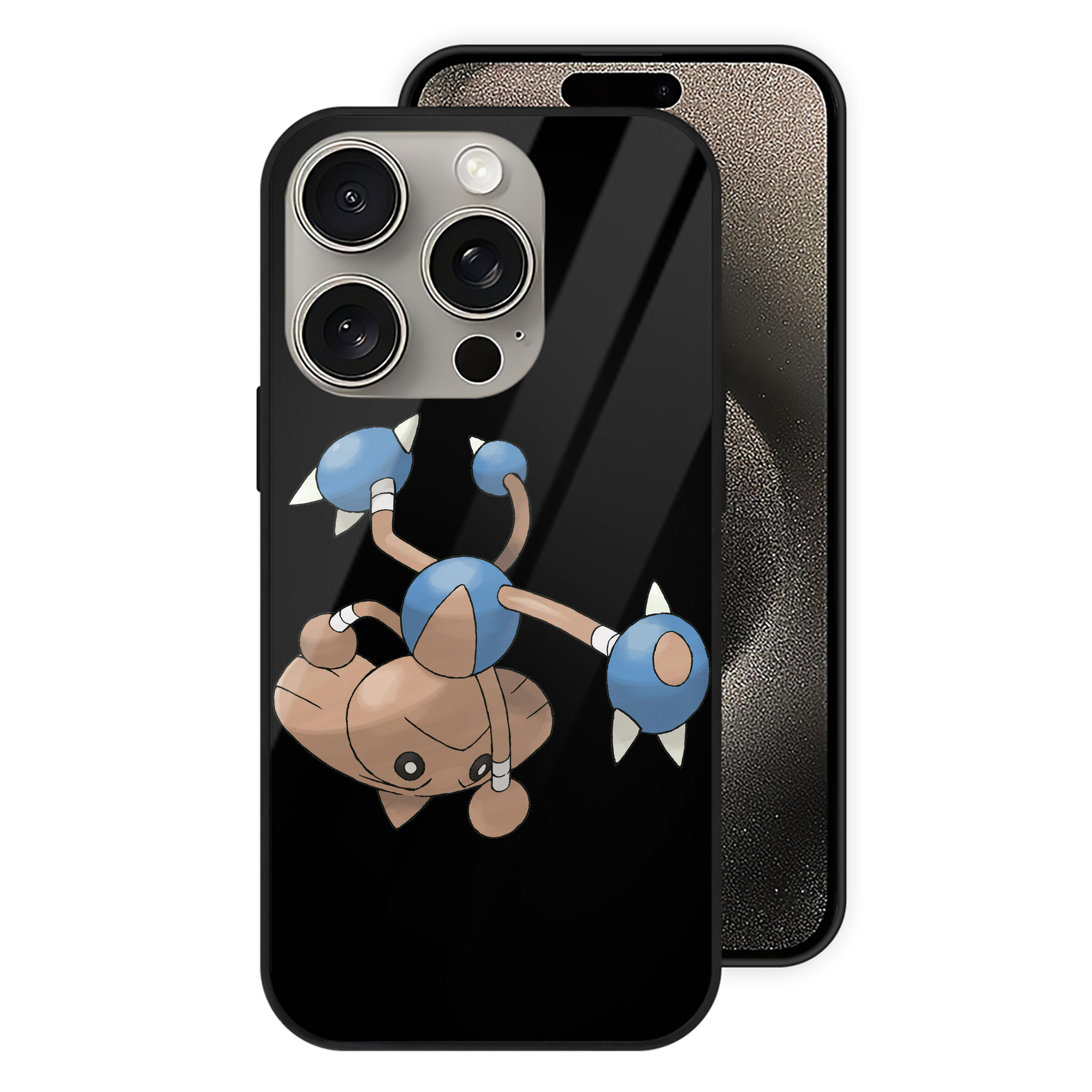 （画像用） ポケットモンスター Pokémon 【iPhone15Pro対応】スマホケース 耐衝撃＆黄変防止 背面ガラス