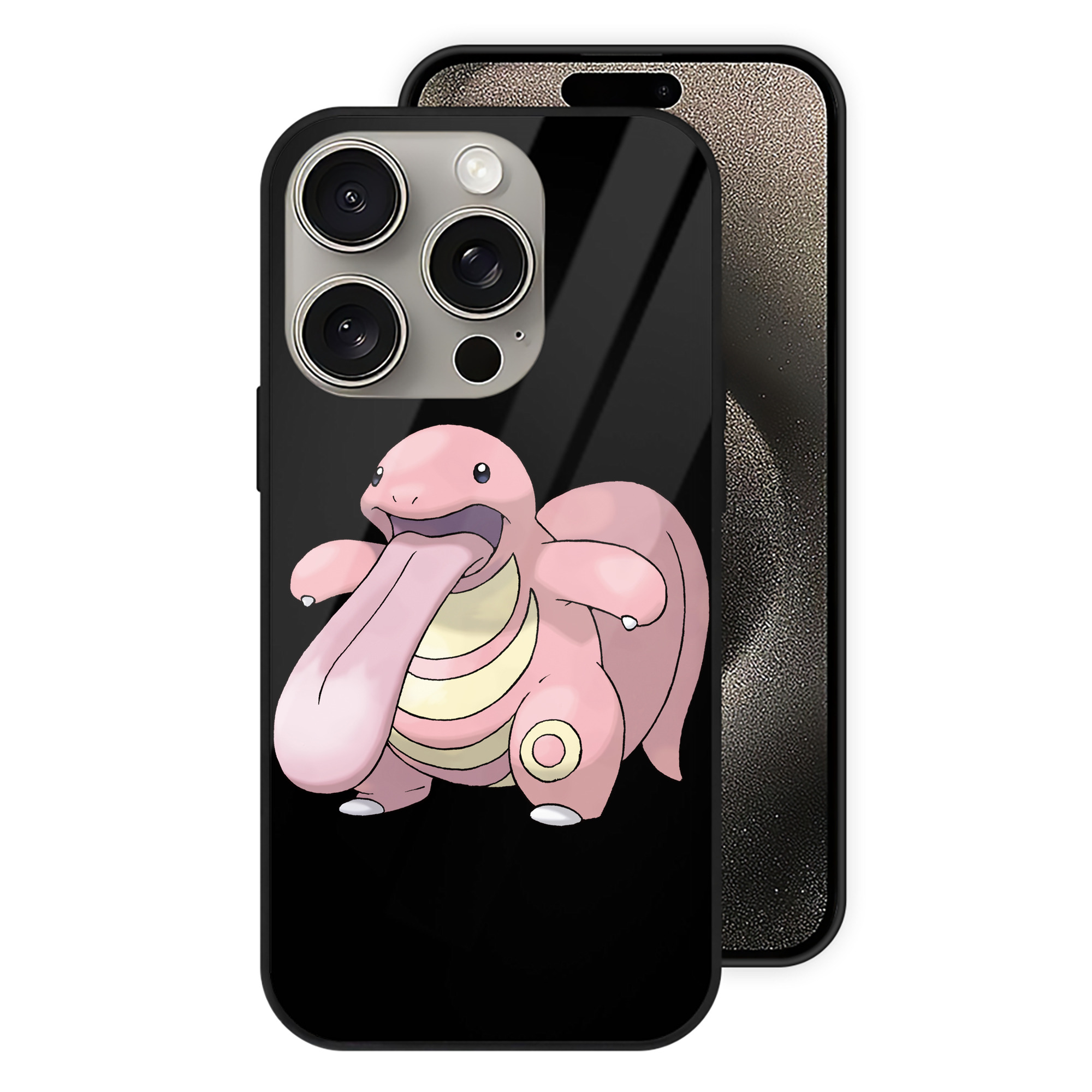 （画像用） ポケットモンスター Pokémon 【iPhone15Pro対応】スマホケース 耐衝撃＆黄変防止 背面ガラス