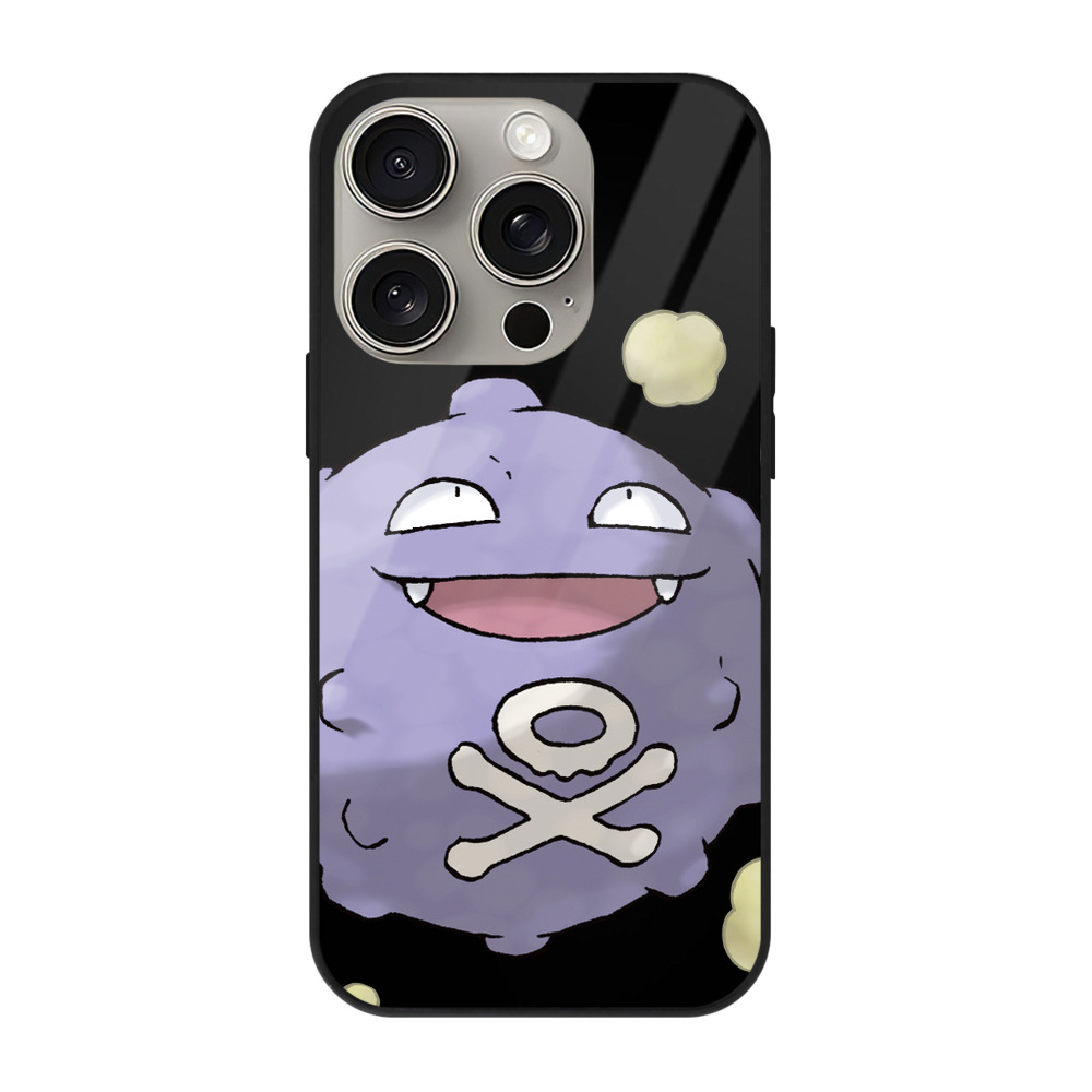 （画像用） ポケットモンスター Pokémon 【iPhone15Pro対応】スマホケース 耐衝撃＆黄変防止 背面ガラス