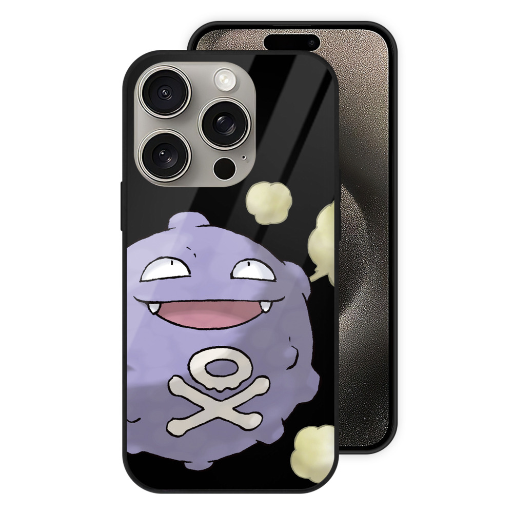（画像用） ポケットモンスター Pokémon 【iPhone15Pro対応】スマホケース 耐衝撃＆黄変防止 背面ガラス
