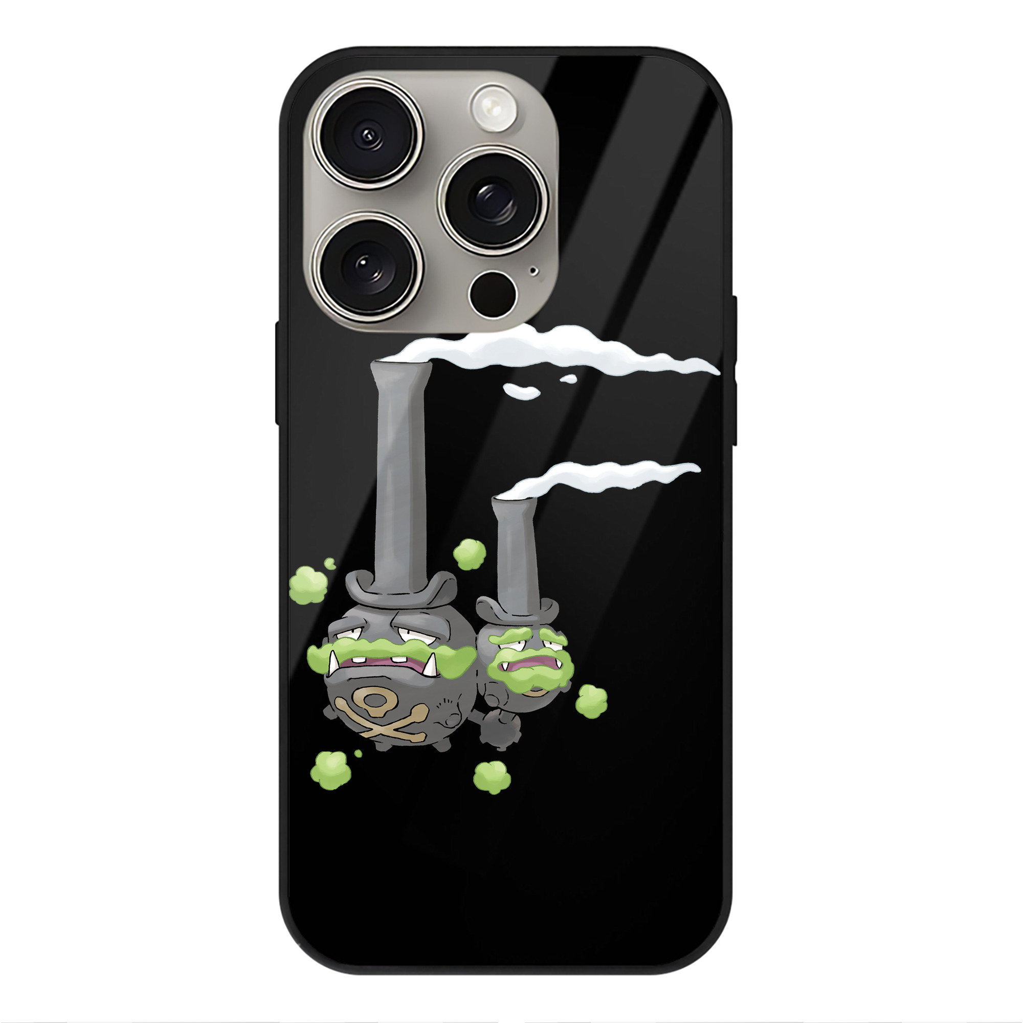 （画像用） ポケットモンスター Pokémon 【iPhone15Pro対応】スマホケース 耐衝撃＆黄変防止 背面ガラス