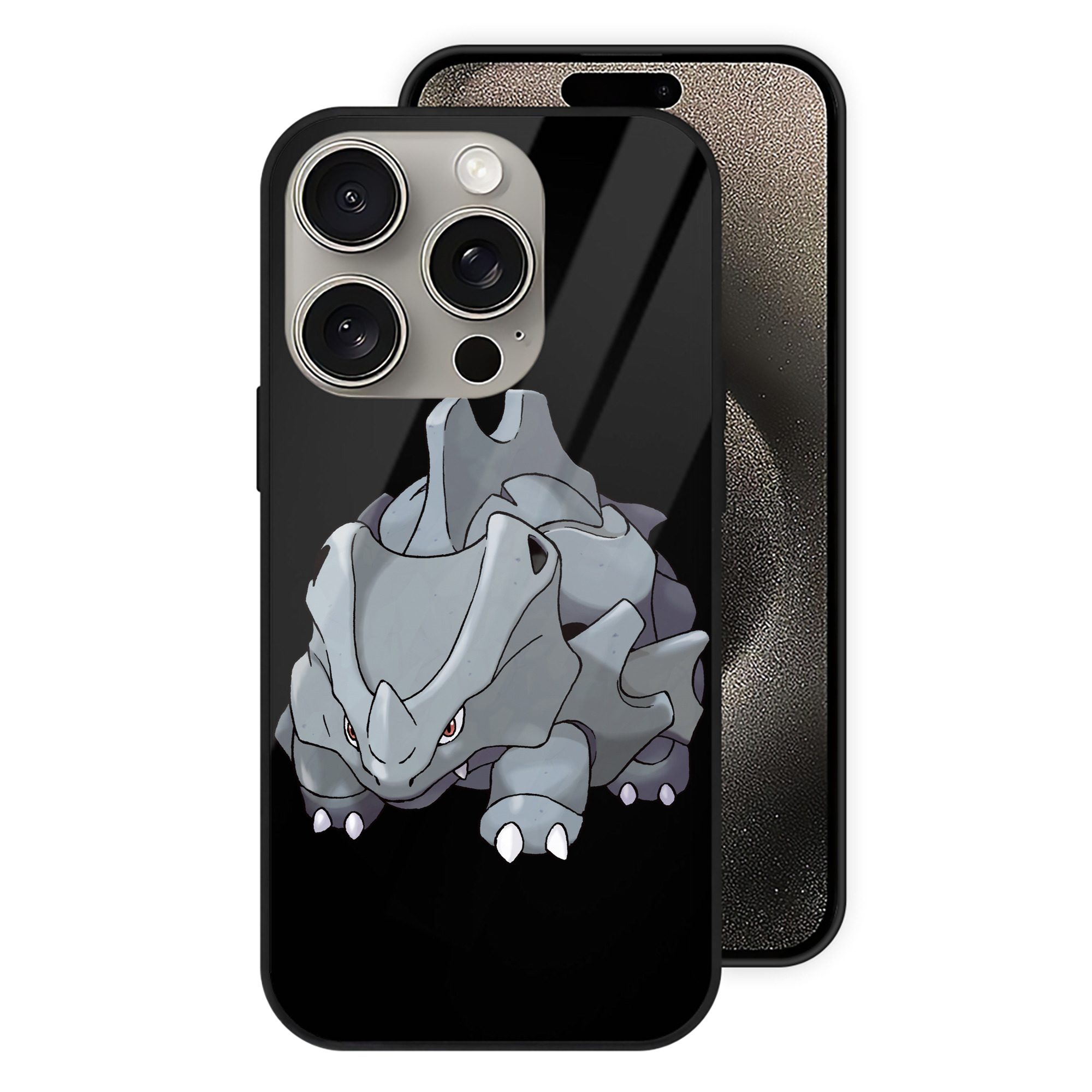 （画像用） ポケットモンスター Pokémon 【iPhone15Pro対応】スマホケース 耐衝撃＆黄変防止 背面ガラス