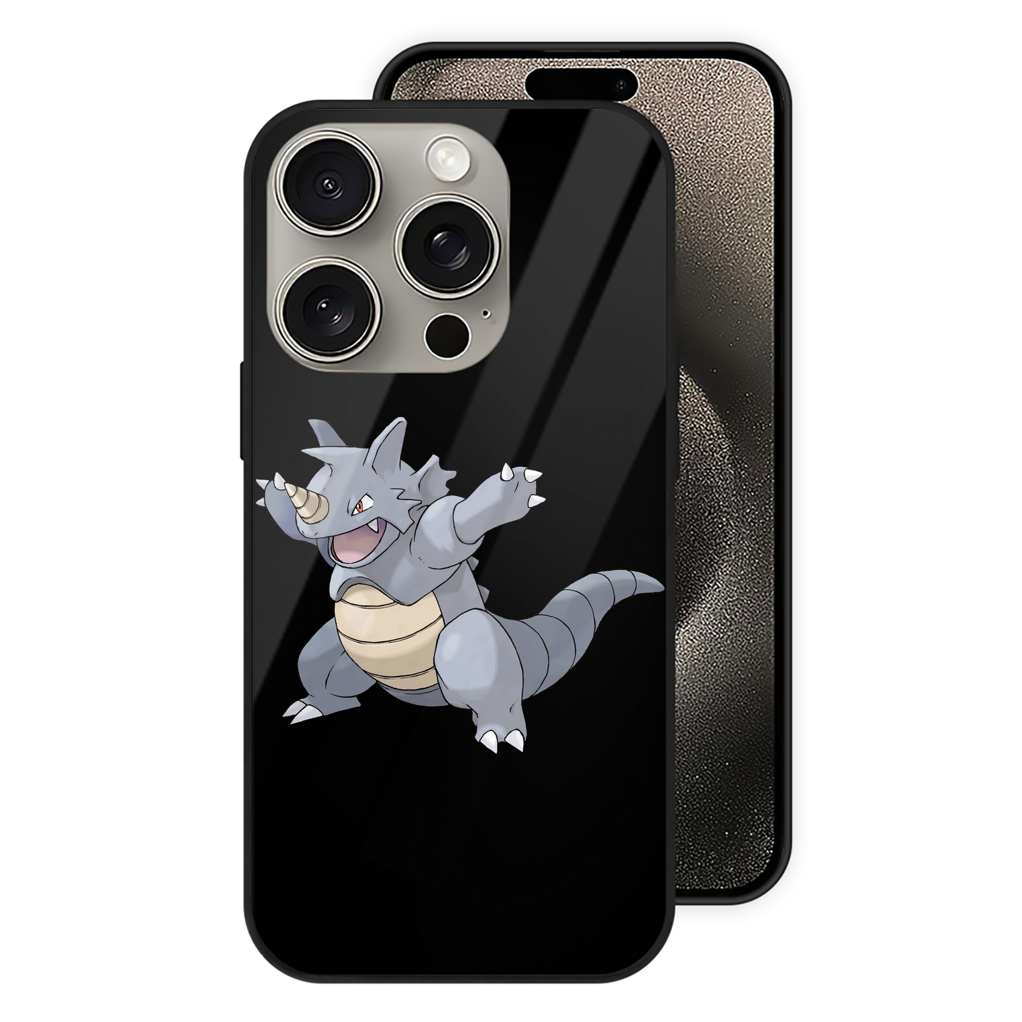 （画像用） ポケットモンスター Pokémon 【iPhone15Pro対応】スマホケース 耐衝撃＆黄変防止 背面ガラス