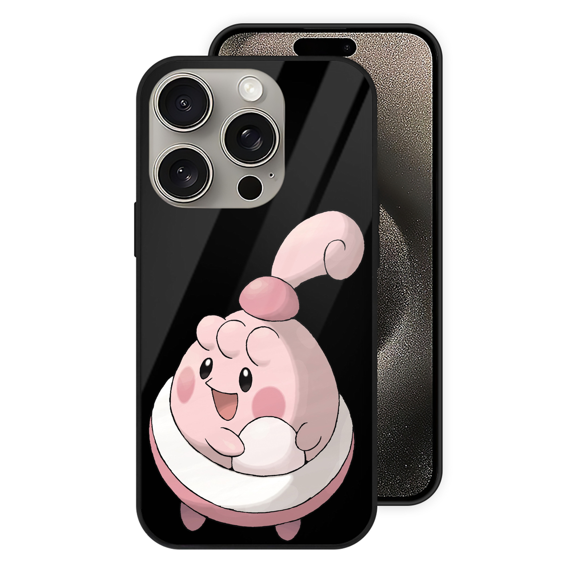 （画像用） ポケットモンスター Pokémon 【iPhone15Pro対応】スマホケース 耐衝撃＆黄変防止 背面ガラス