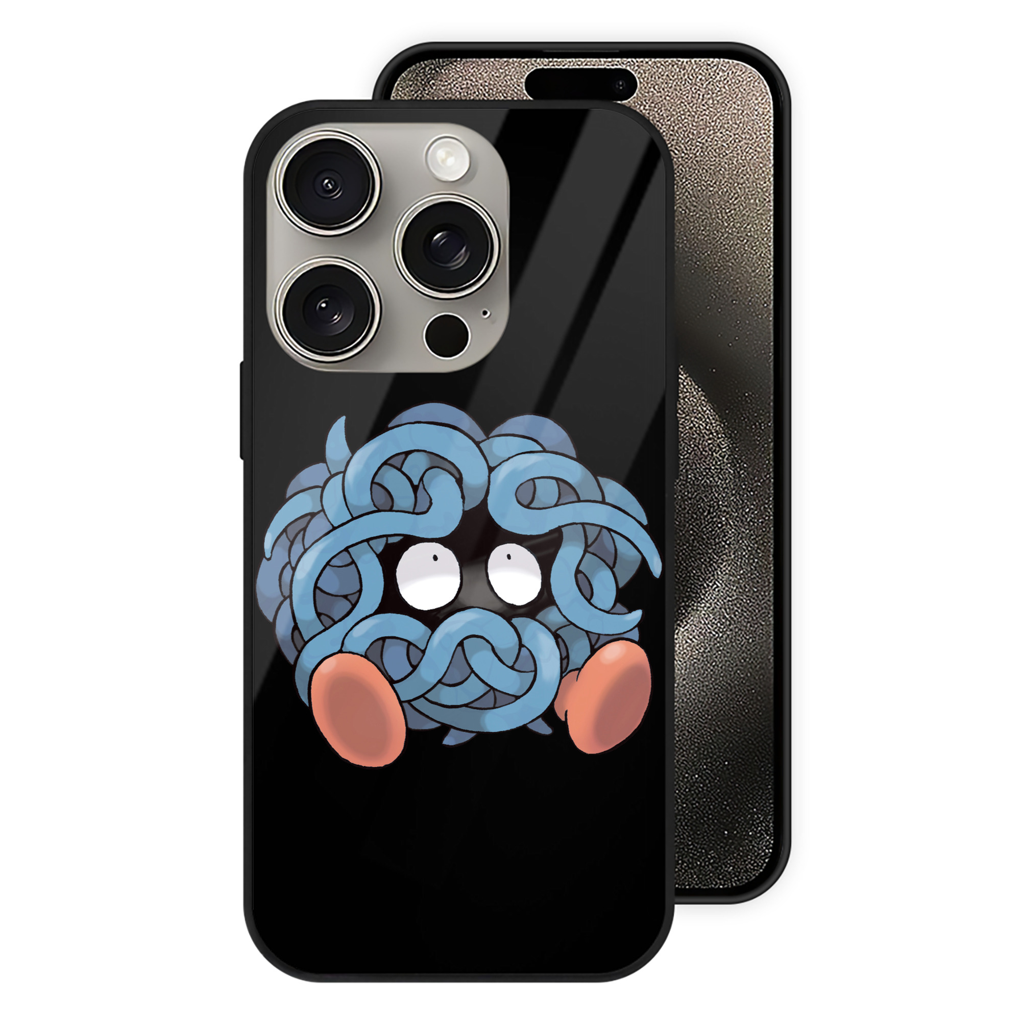 （画像用） ポケットモンスター Pokémon 【iPhone15Pro対応】スマホケース 耐衝撃＆黄変防止 背面ガラス