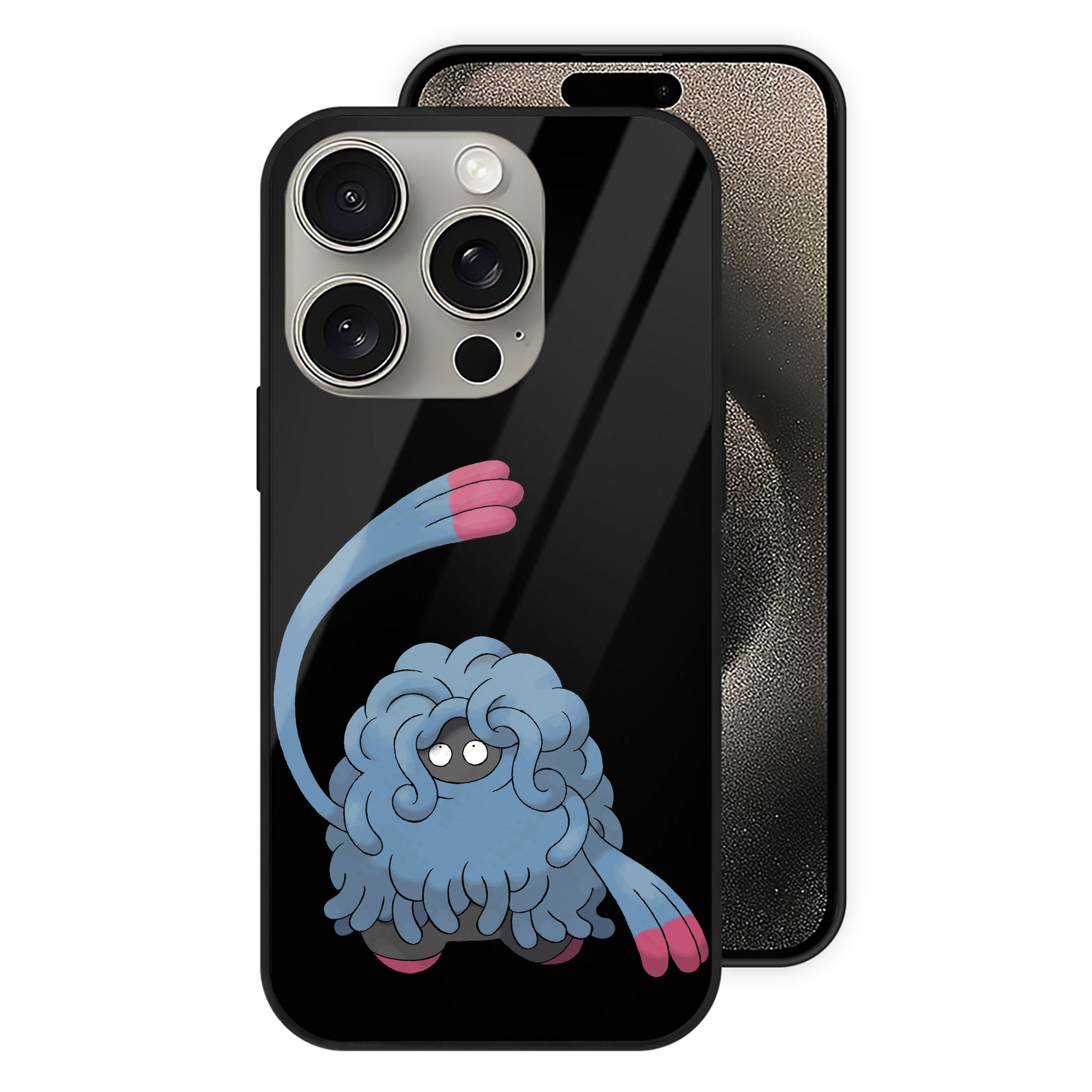 （画像用） ポケットモンスター Pokémon 【iPhone15Pro対応】スマホケース 耐衝撃＆黄変防止 背面ガラス