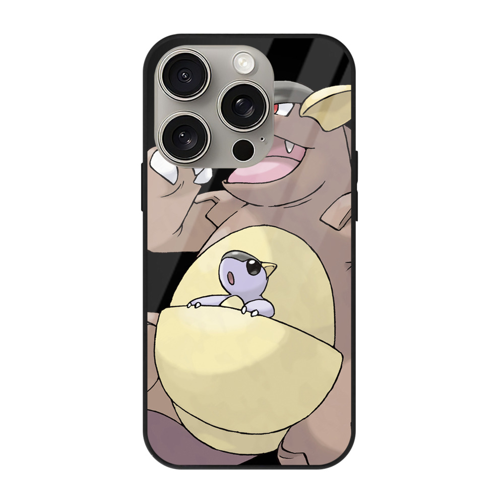 （画像用） ポケットモンスター Pokémon 【iPhone15Pro対応】スマホケース 耐衝撃＆黄変防止 背面ガラス