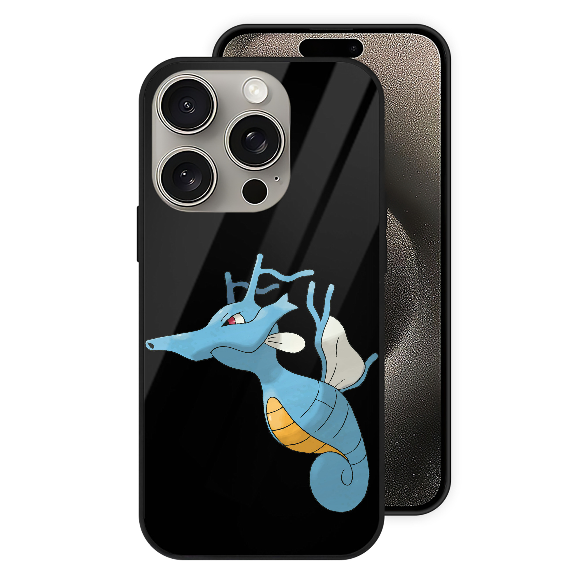 （画像用） ポケットモンスター Pokémon 【iPhone15Pro対応】スマホケース 耐衝撃＆黄変防止 背面ガラス