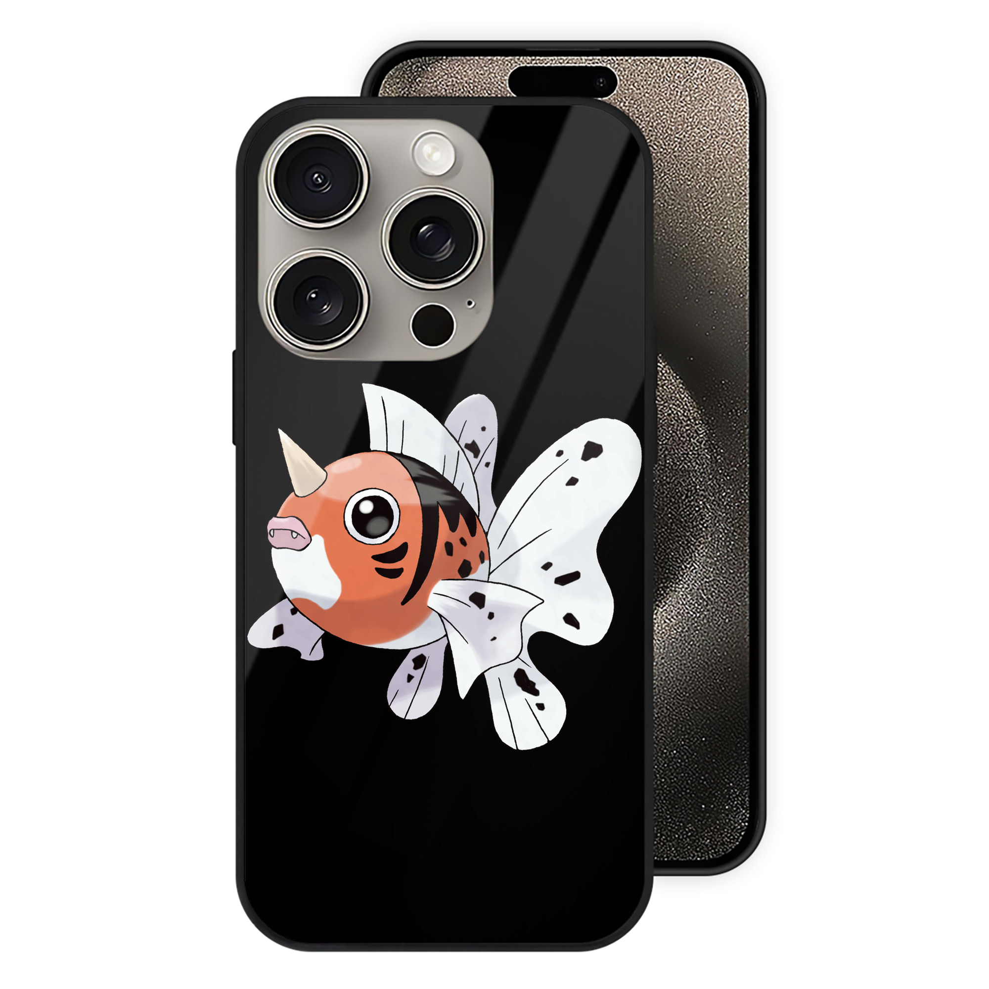 （画像用） ポケットモンスター Pokémon 【iPhone15Pro対応】スマホケース 耐衝撃＆黄変防止 背面ガラス