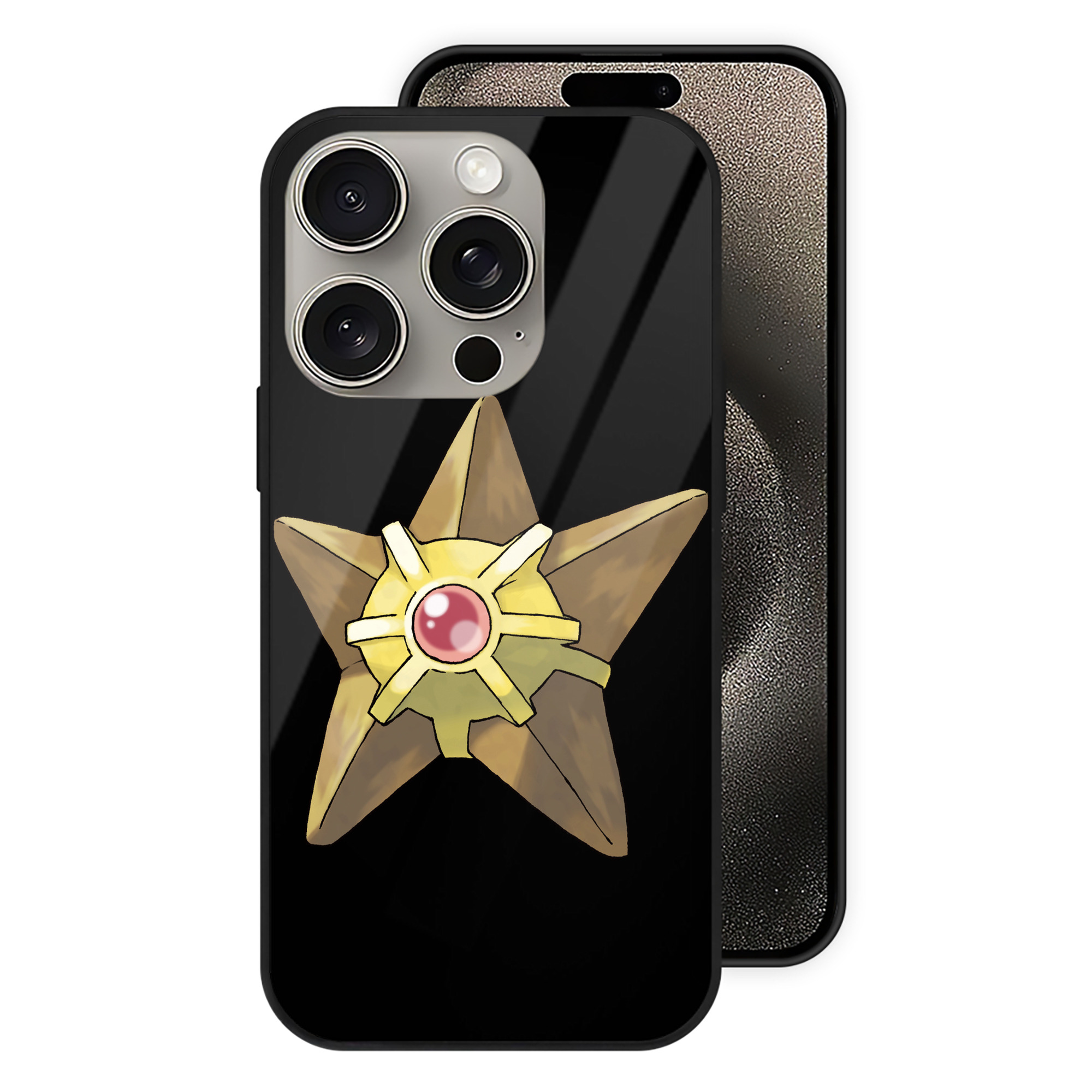 （画像用） ポケットモンスター Pokémon 【iPhone15Pro対応】スマホケース 耐衝撃＆黄変防止 背面ガラス