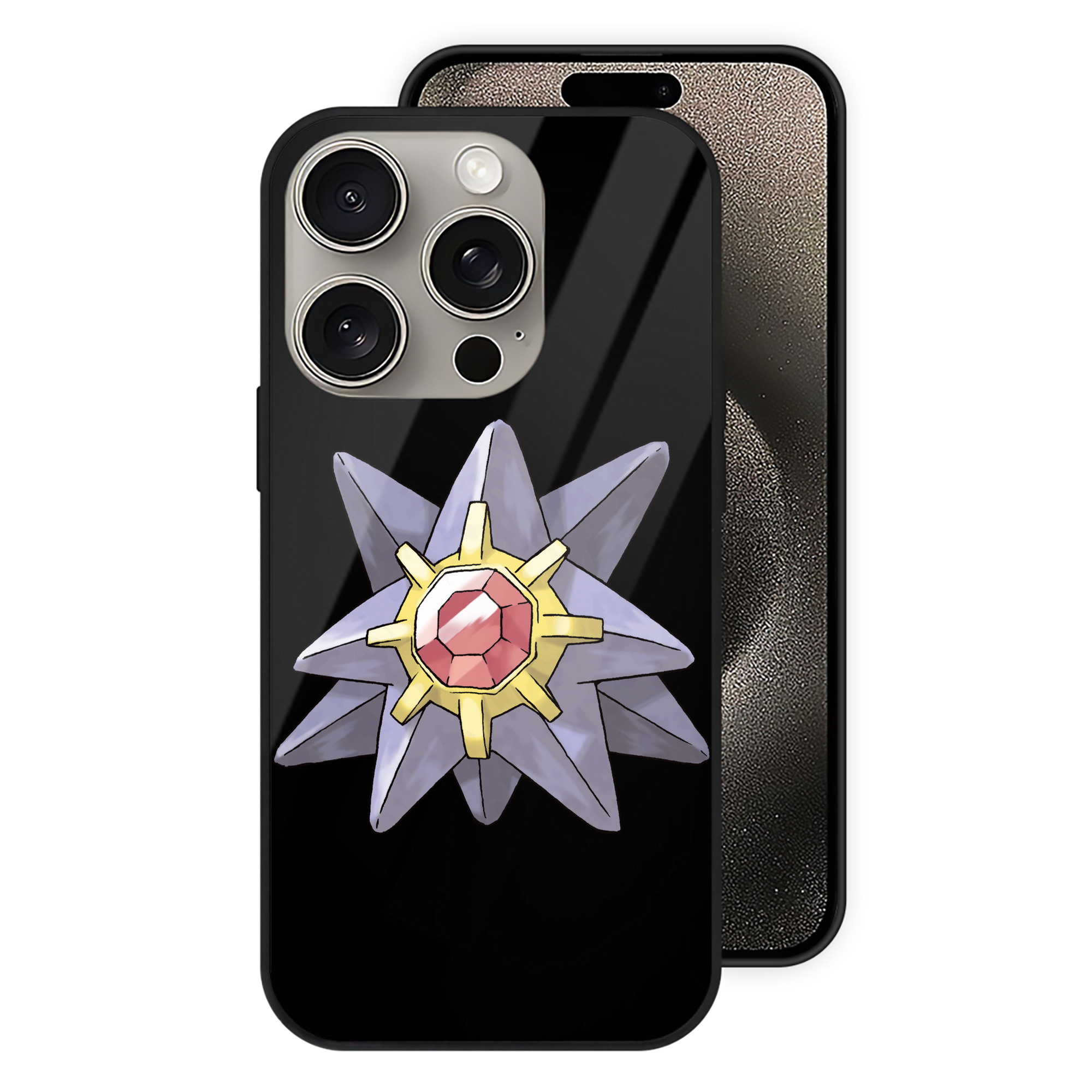 （画像用） ポケットモンスター Pokémon 【iPhone15Pro対応】スマホケース 耐衝撃＆黄変防止 背面ガラス