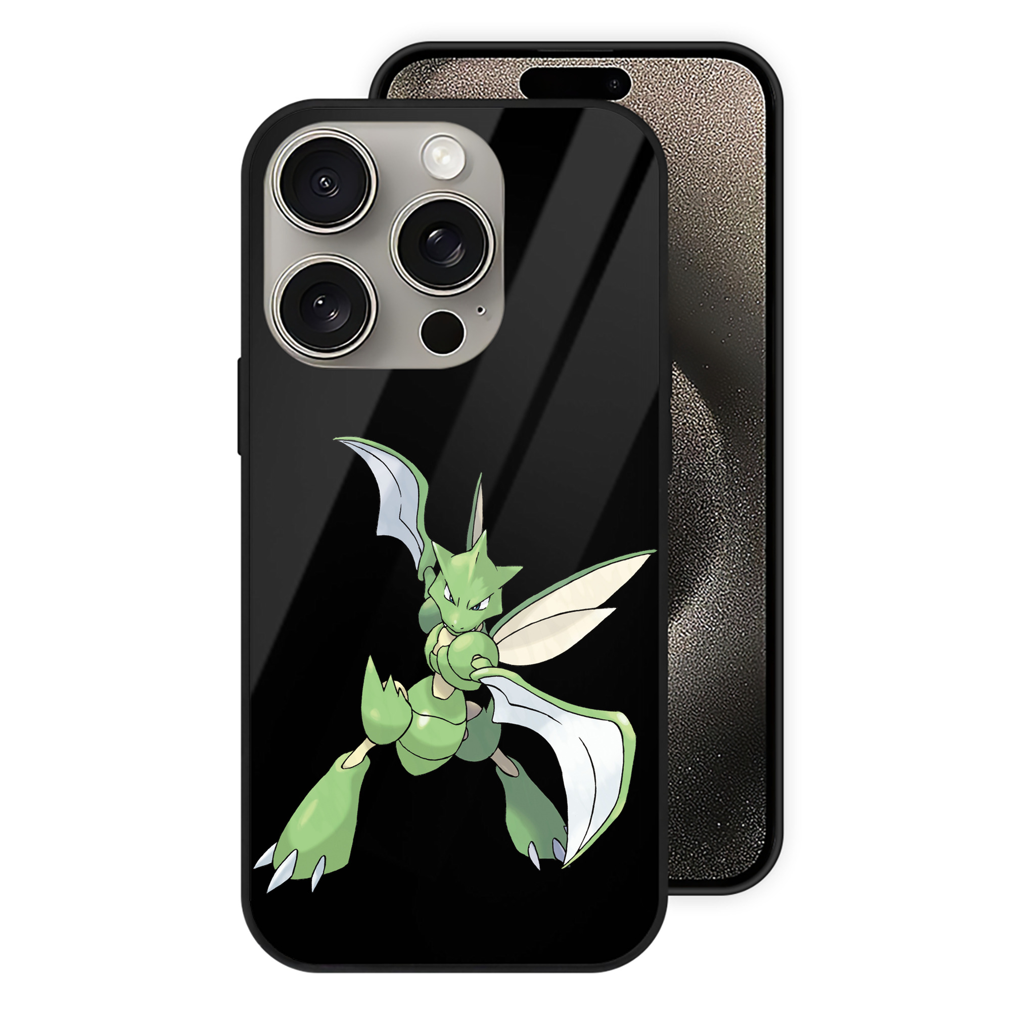 （画像用） ポケットモンスター Pokémon 【iPhone15Pro対応】スマホケース 耐衝撃＆黄変防止 背面ガラス