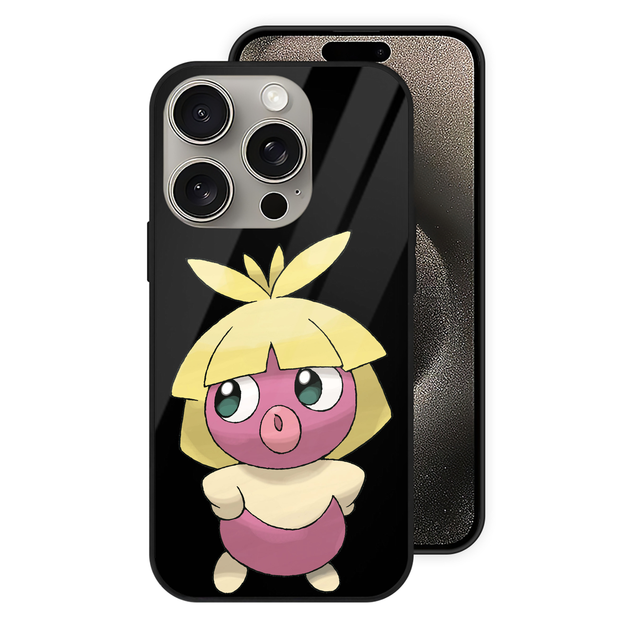 （画像用） ポケットモンスター Pokémon 【iPhone15Pro対応】スマホケース 耐衝撃＆黄変防止 背面ガラス