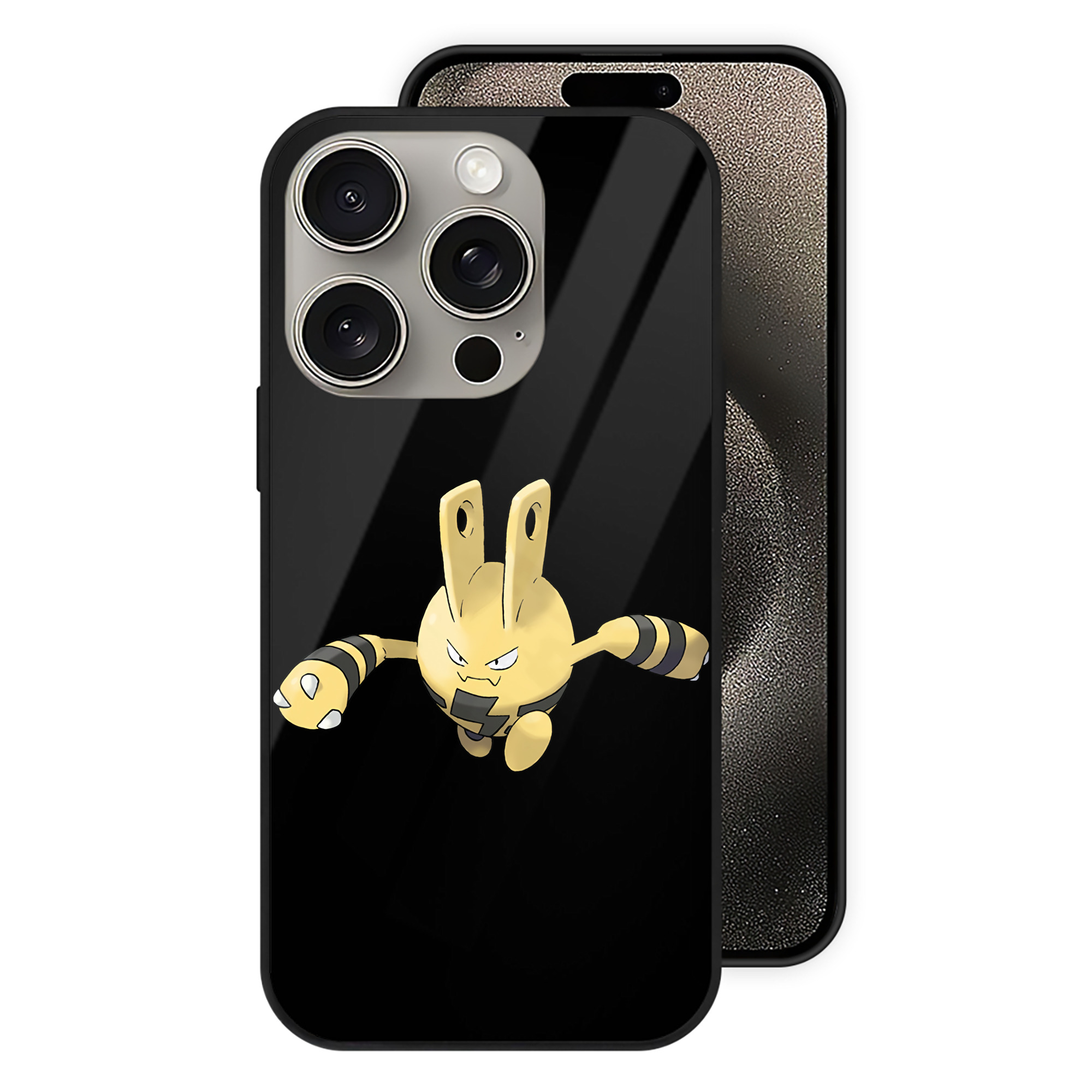 （画像用） ポケットモンスター Pokémon 【iPhone15Pro対応】スマホケース 耐衝撃＆黄変防止 背面ガラス