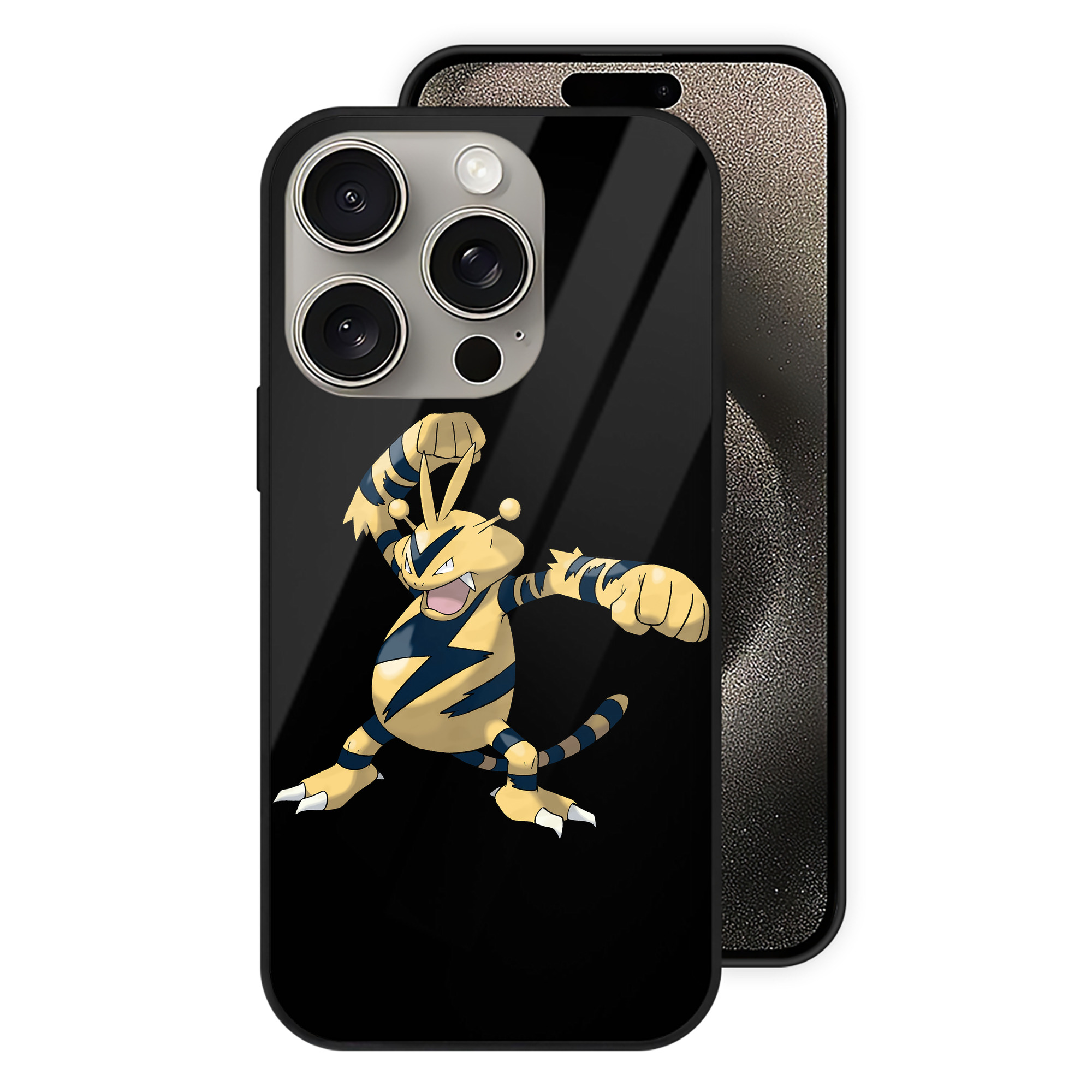 （画像用） ポケットモンスター Pokémon 【iPhone15Pro対応】スマホケース 耐衝撃＆黄変防止 背面ガラス
