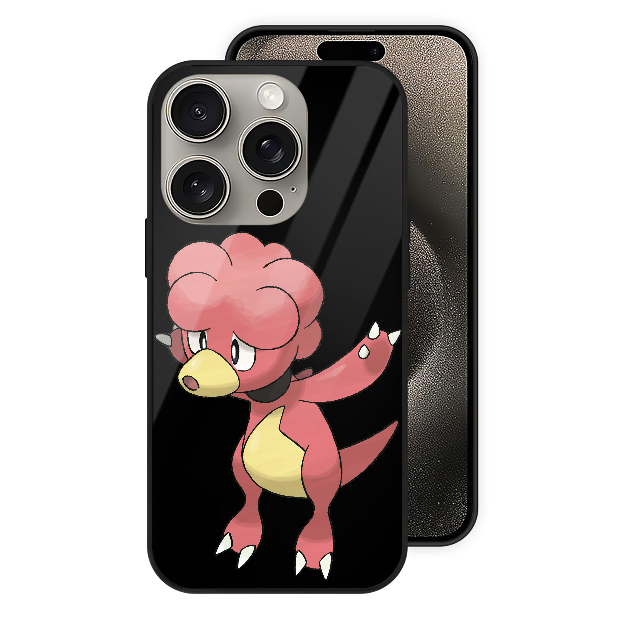 （画像用） ポケットモンスター Pokémon 【iPhone15Pro対応】スマホケース 耐衝撃＆黄変防止 背面ガラス