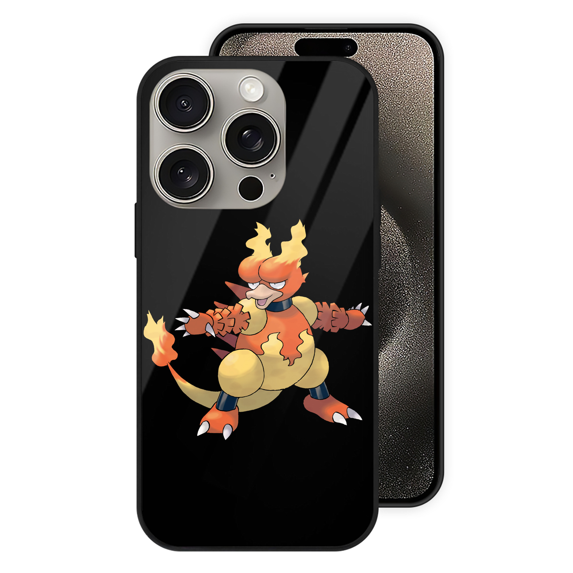 （画像用） ポケットモンスター Pokémon 【iPhone15Pro対応】スマホケース 耐衝撃＆黄変防止 背面ガラス