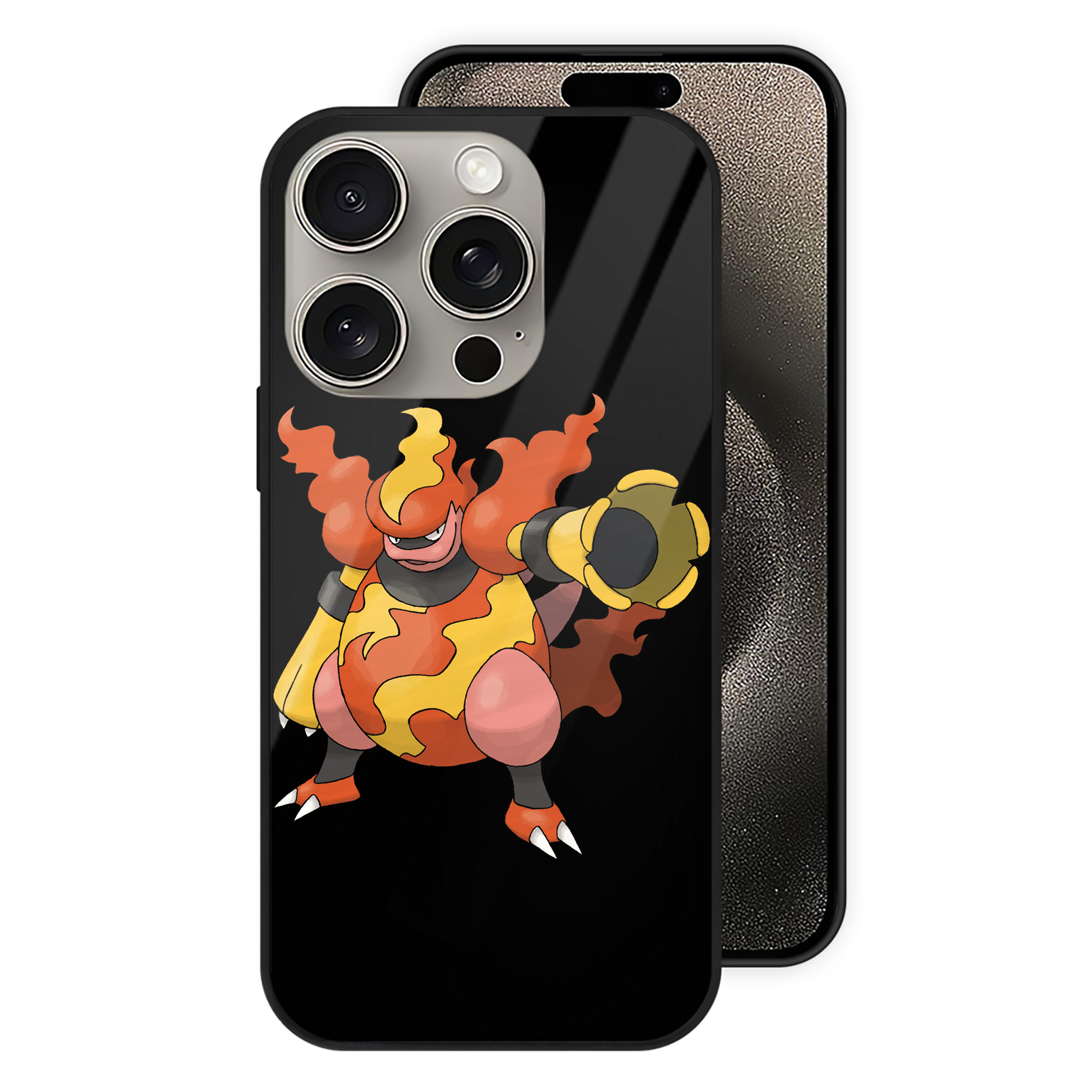 （画像用） ポケットモンスター Pokémon 【iPhone15Pro対応】スマホケース 耐衝撃＆黄変防止 背面ガラス
