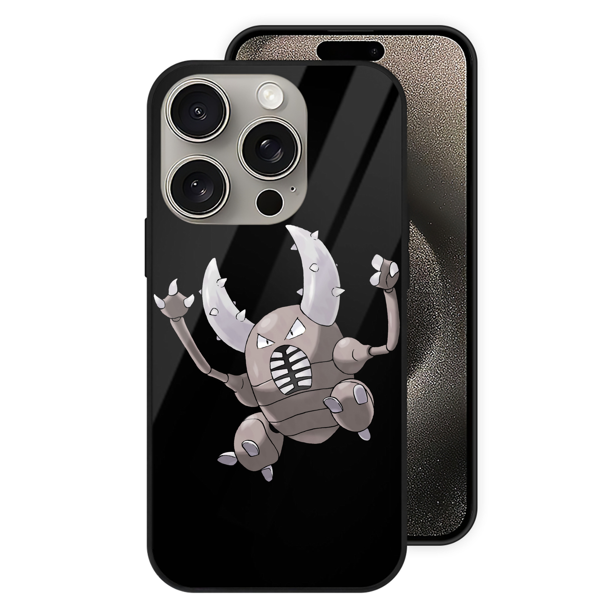 （画像用） ポケットモンスター Pokémon 【iPhone15Pro対応】スマホケース 耐衝撃＆黄変防止 背面ガラス