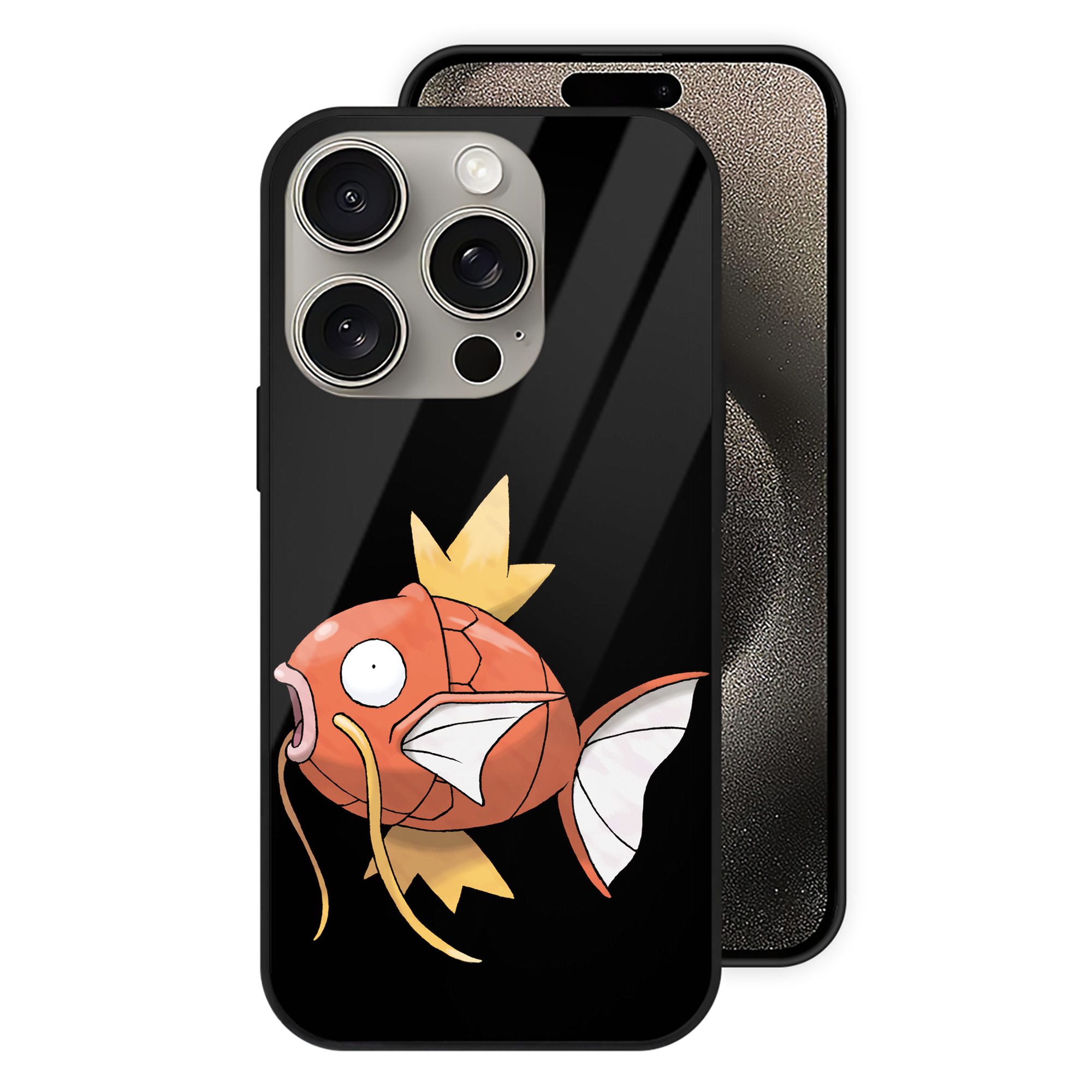 （画像用） ポケットモンスター Pokémon 【iPhone15Pro対応】スマホケース 耐衝撃＆黄変防止 背面ガラス