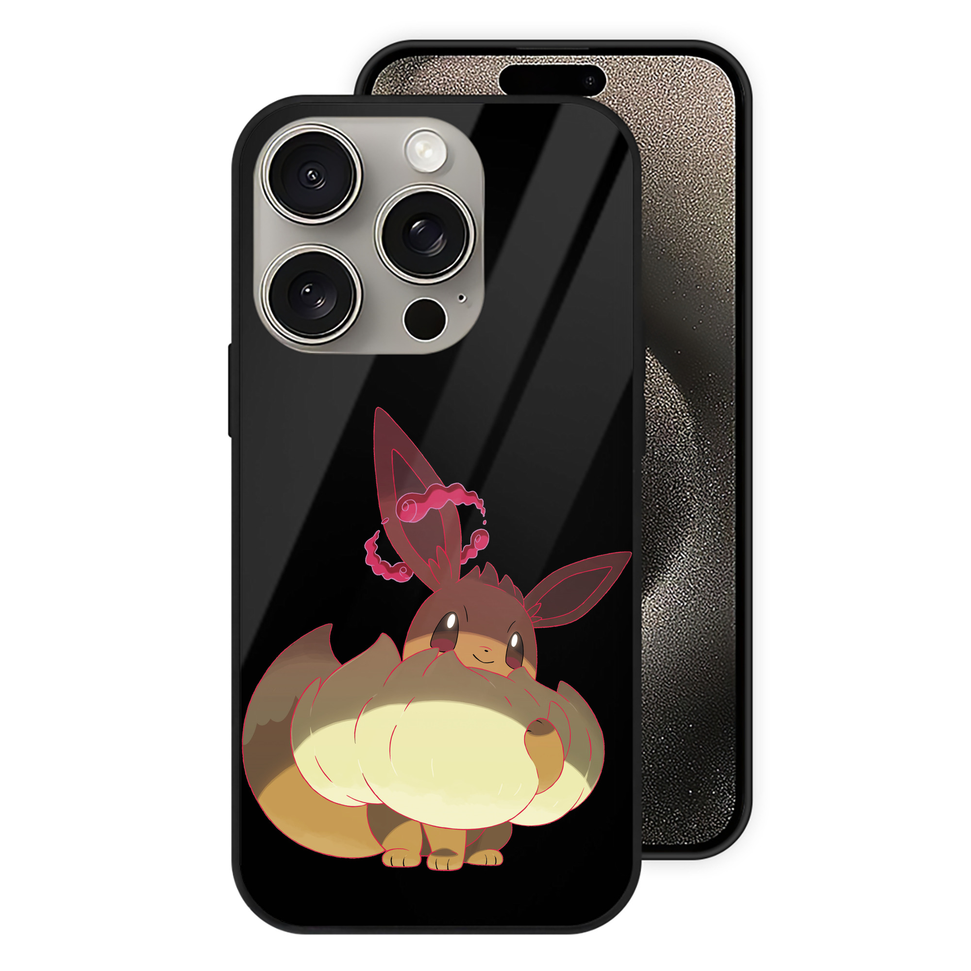 （画像用） ポケットモンスター Pokémon 【iPhone15Pro対応】スマホケース 耐衝撃＆黄変防止 背面ガラス