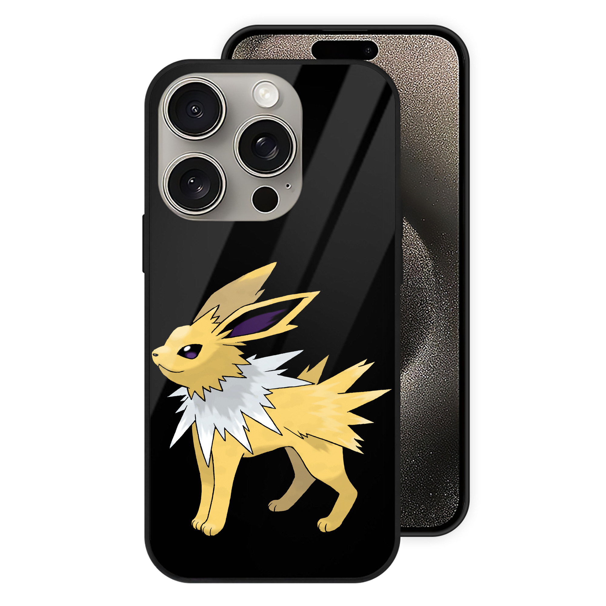 （画像用） ポケットモンスター Pokémon 【iPhone15Pro対応】スマホケース 耐衝撃＆黄変防止 背面ガラス