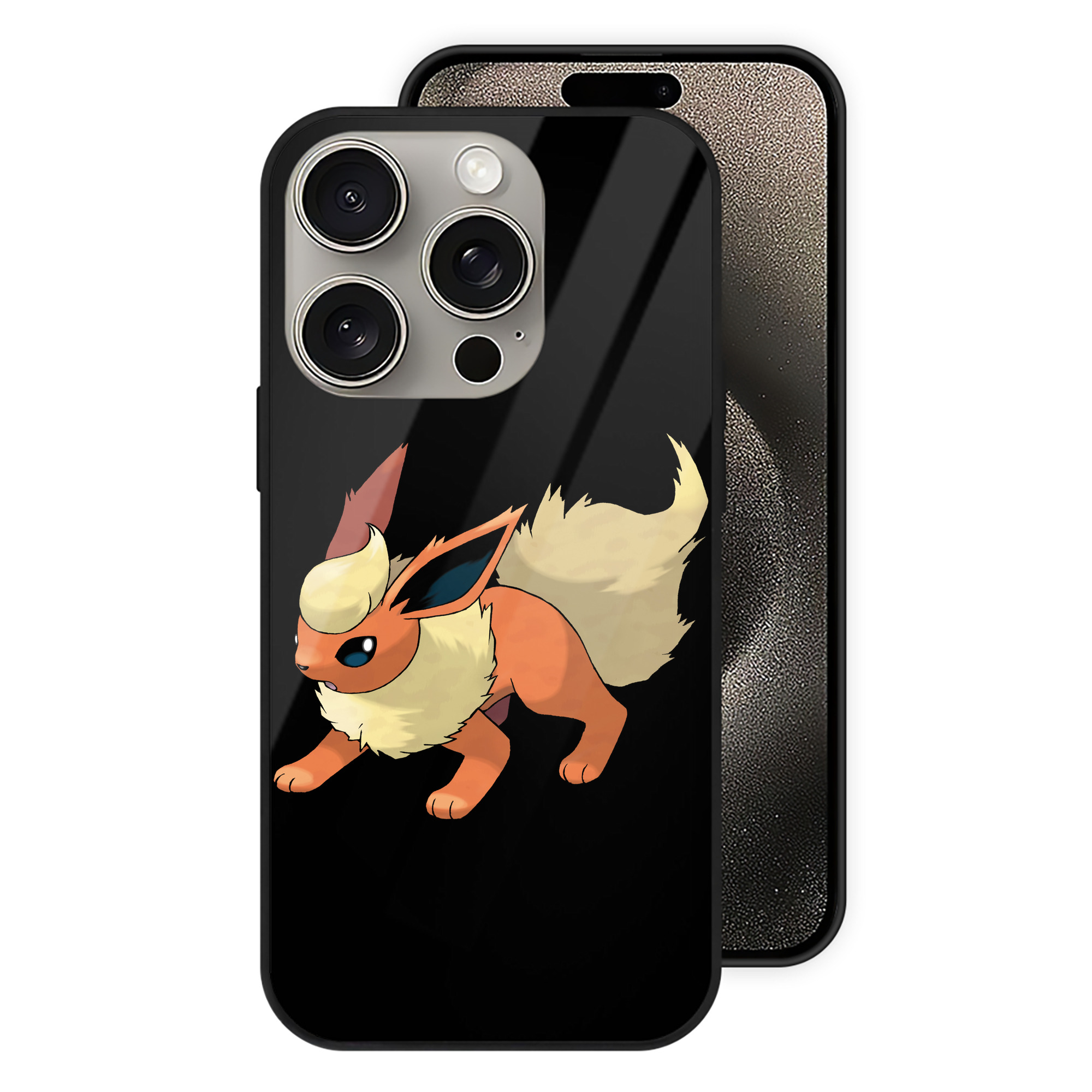 （画像用） ポケットモンスター Pokémon 【iPhone15Pro対応】スマホケース 耐衝撃＆黄変防止 背面ガラス