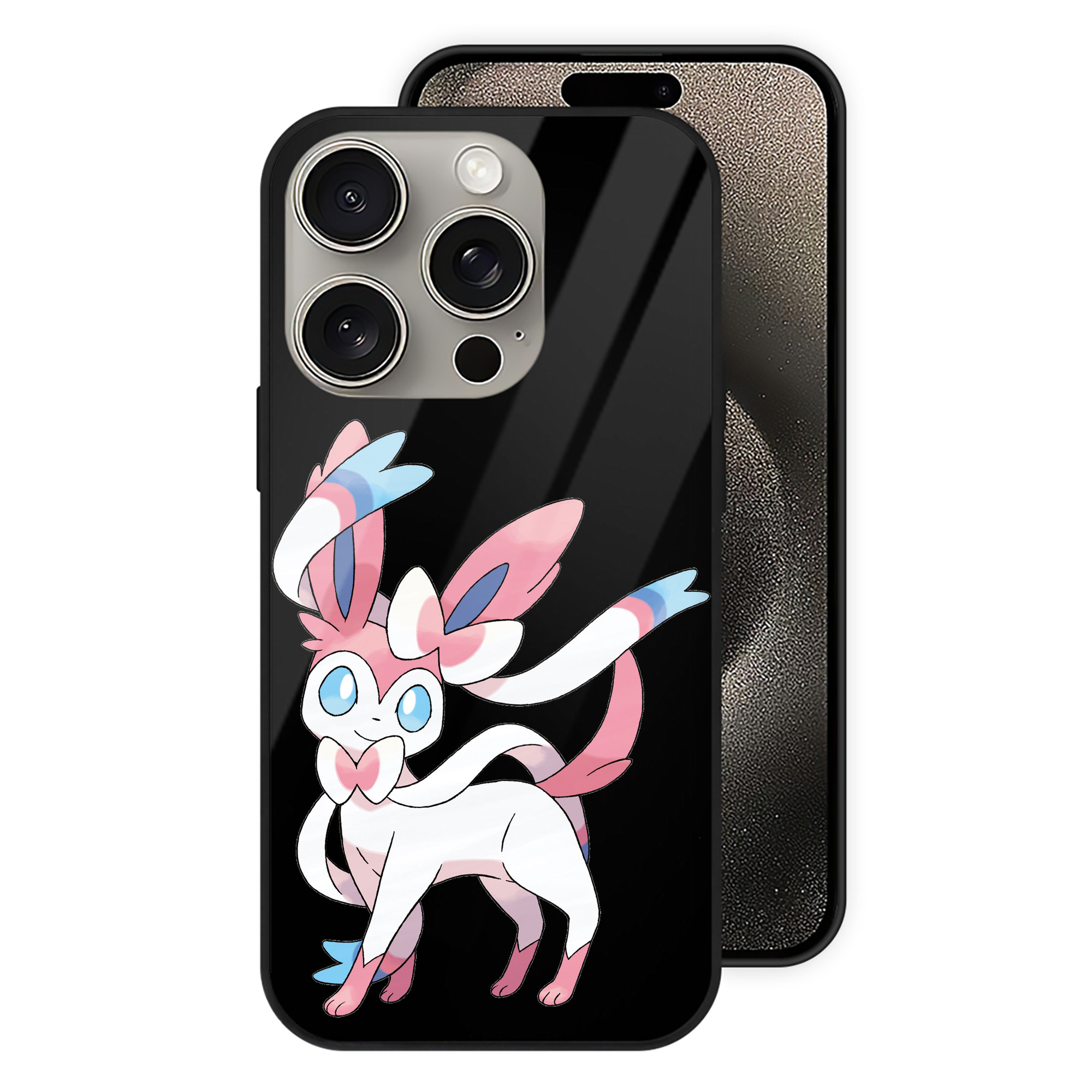 （画像用） ポケットモンスター Pokémon 【iPhone15Pro対応】スマホケース 耐衝撃＆黄変防止 背面ガラス