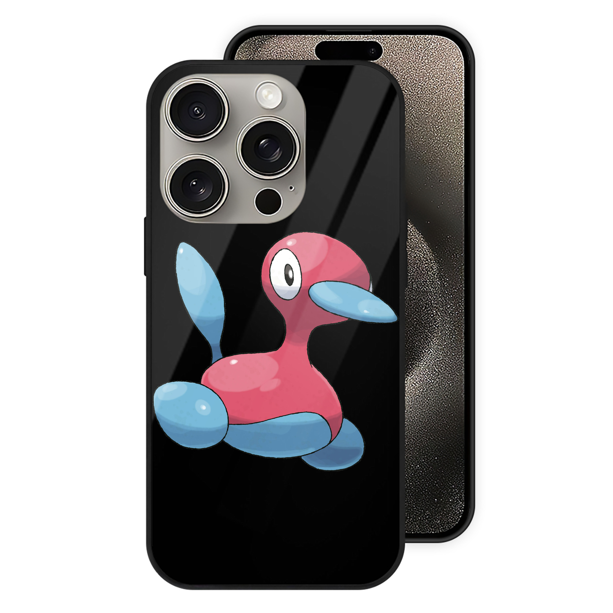 （画像用） ポケットモンスター Pokémon 【iPhone15Pro対応】スマホケース 耐衝撃＆黄変防止 背面ガラス