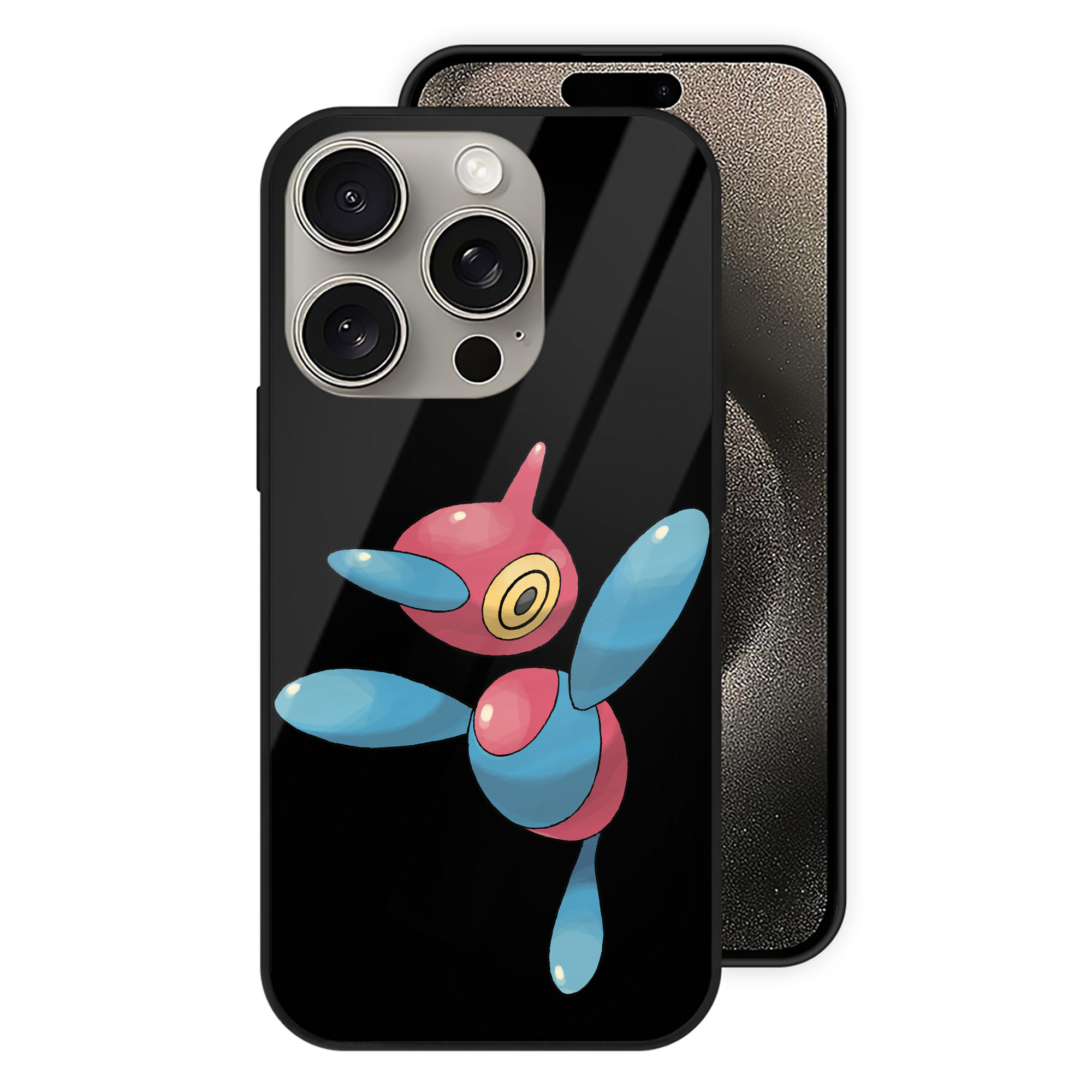 （画像用） ポケットモンスター Pokémon 【iPhone15Pro対応】スマホケース 耐衝撃＆黄変防止 背面ガラス
