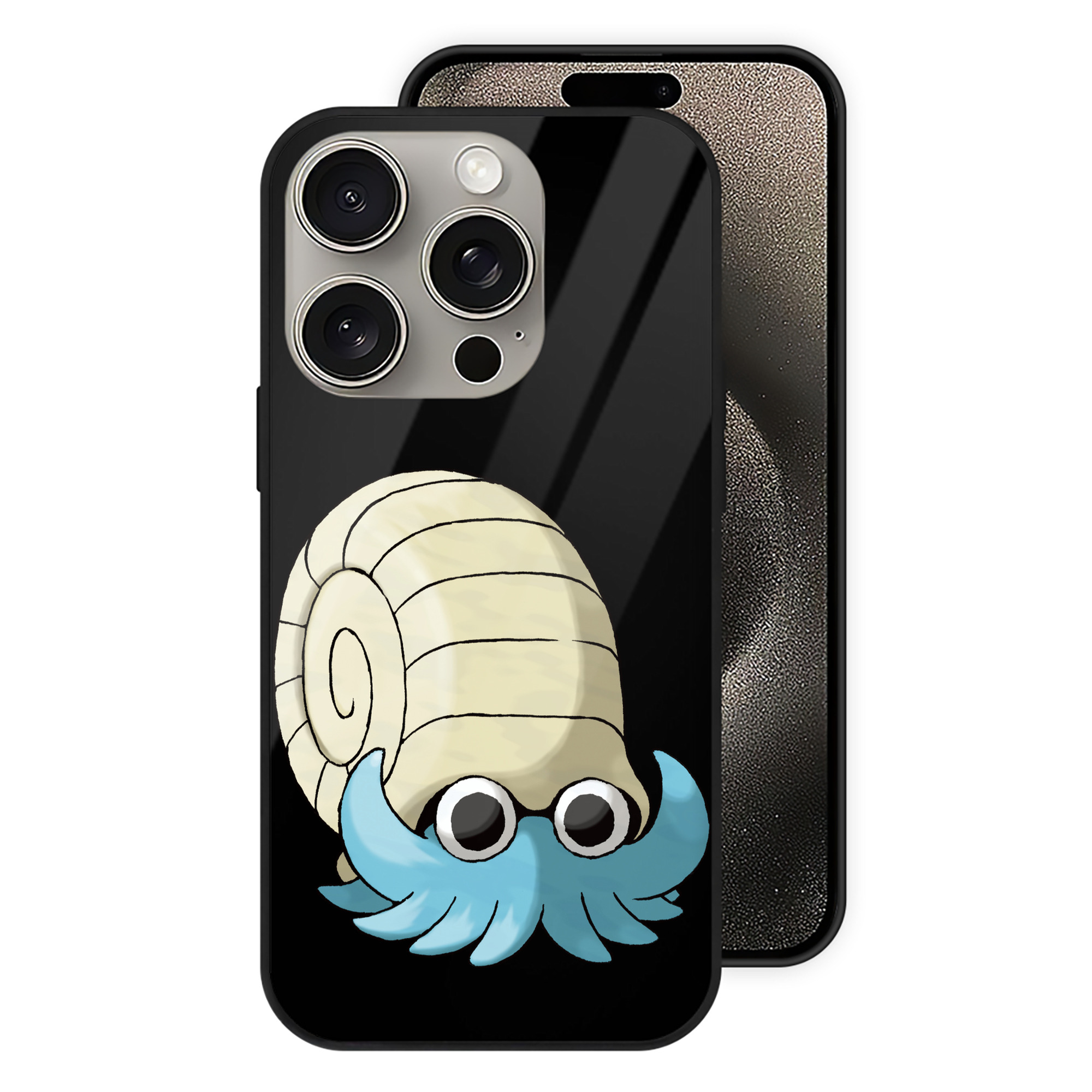 （画像用） ポケットモンスター Pokémon 【iPhone15Pro対応】スマホケース 耐衝撃＆黄変防止 背面ガラス