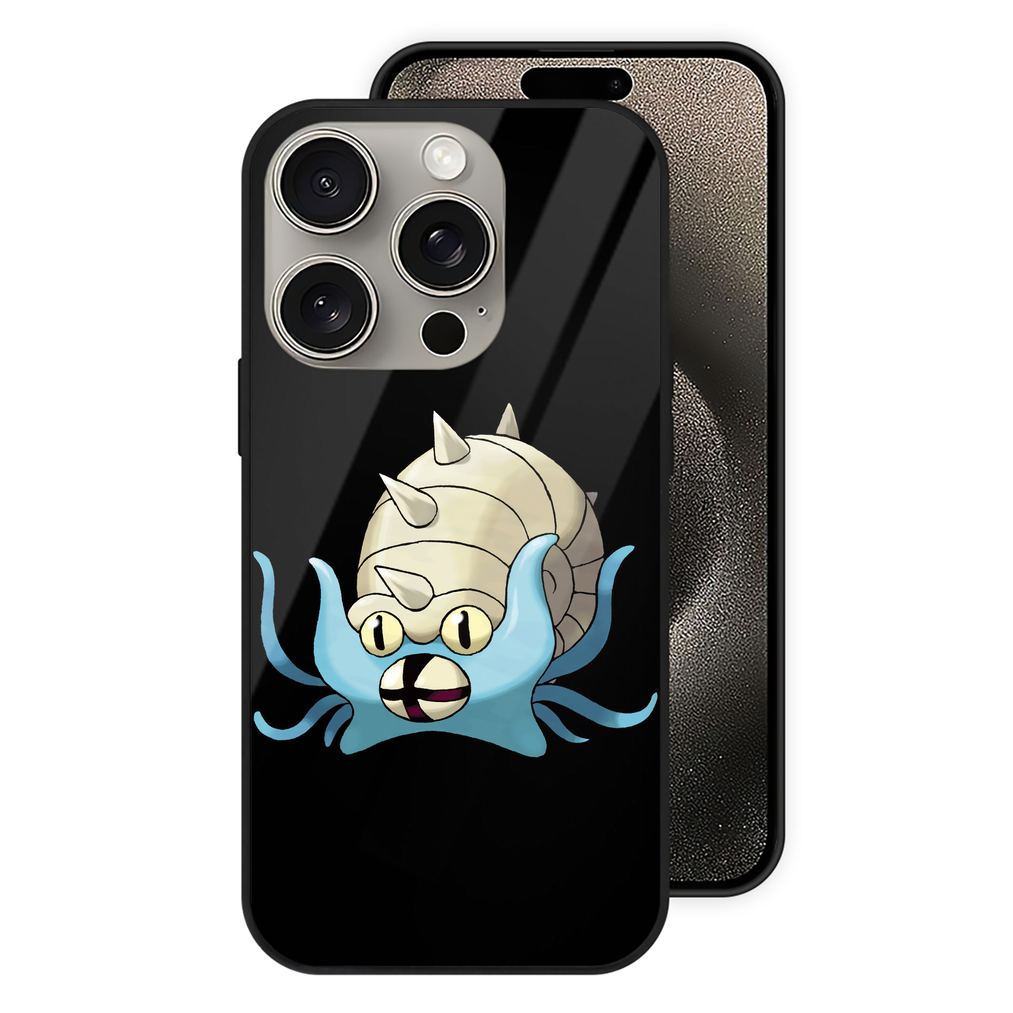 （画像用） ポケットモンスター Pokémon 【iPhone15Pro対応】スマホケース 耐衝撃＆黄変防止 背面ガラス