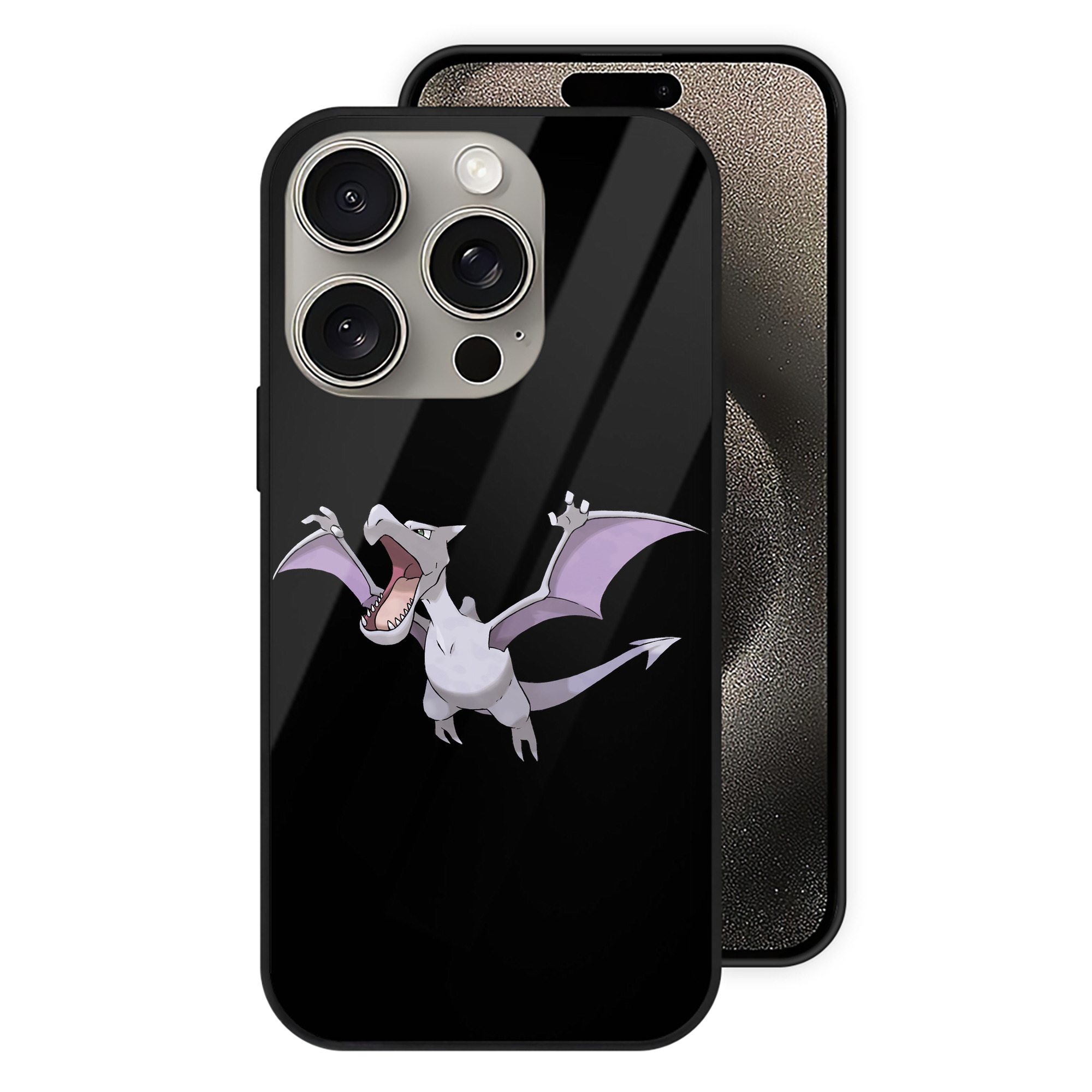 （画像用） ポケットモンスター Pokémon 【iPhone15Pro対応】スマホケース 耐衝撃＆黄変防止 背面ガラス