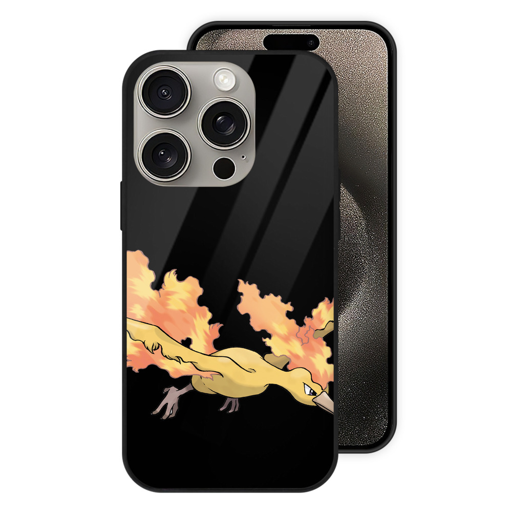 （画像用） ポケットモンスター Pokémon 【iPhone15Pro対応】スマホケース 耐衝撃＆黄変防止 背面ガラス