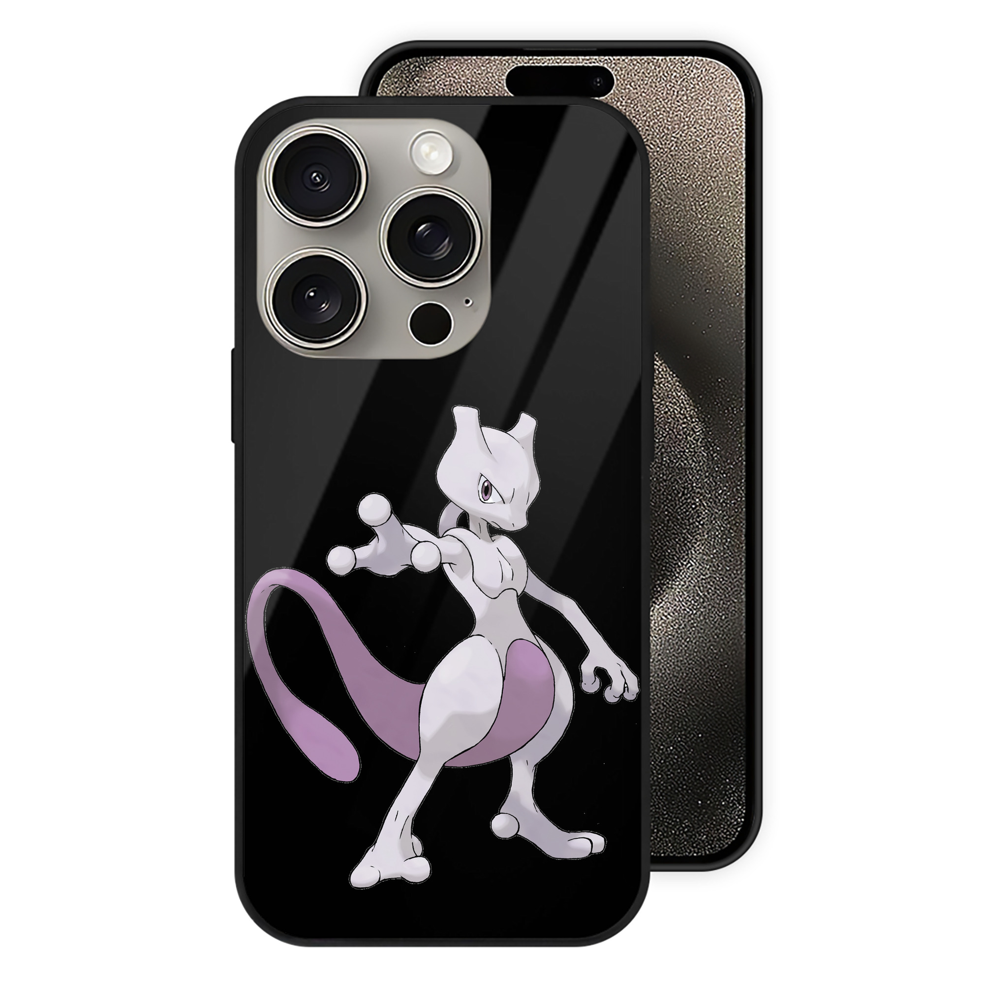 （画像用） ポケットモンスター Pokémon 【iPhone15Pro対応】スマホケース 耐衝撃＆黄変防止 背面ガラス