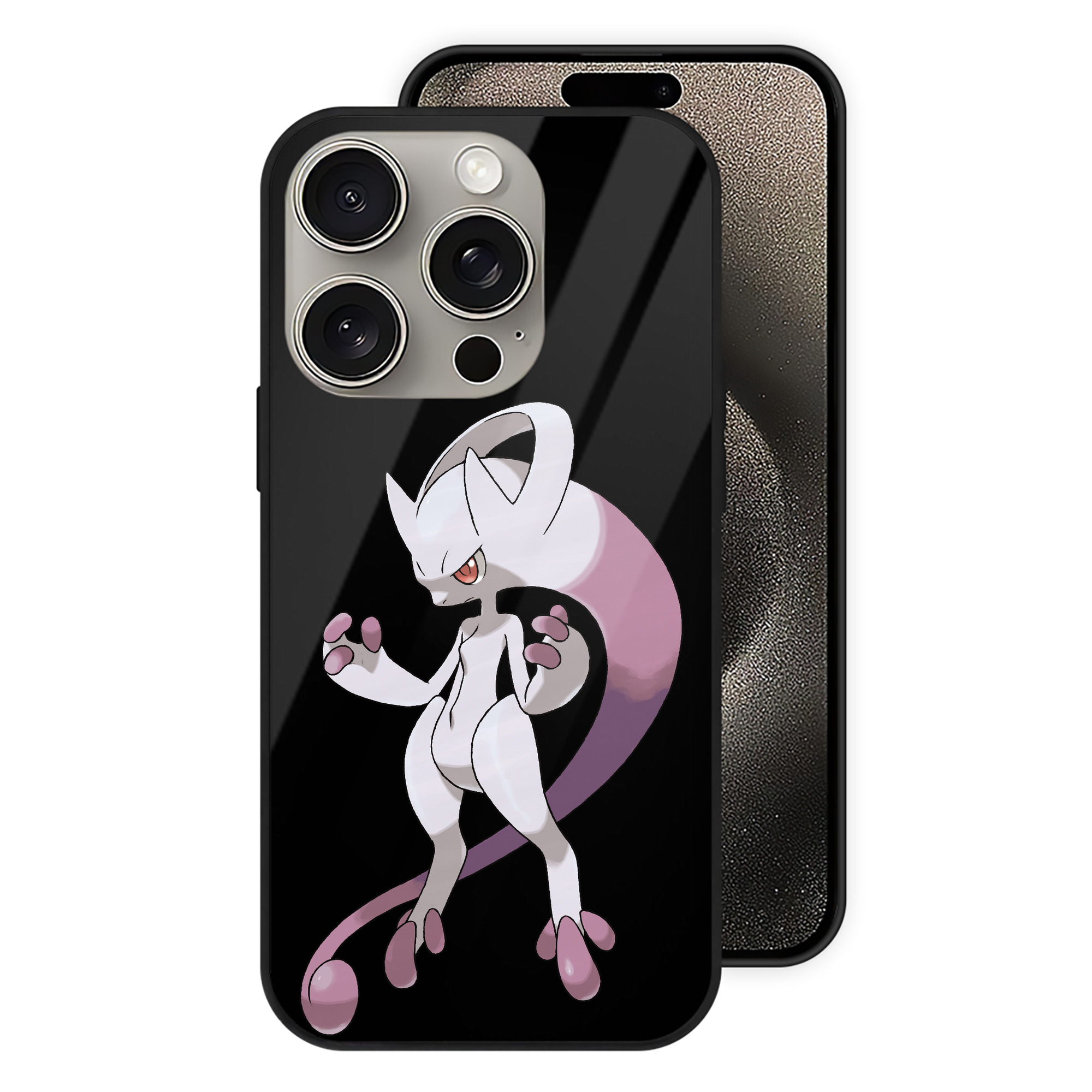 （画像用） ポケットモンスター Pokémon 【iPhone15Pro対応】スマホケース 耐衝撃＆黄変防止 背面ガラス