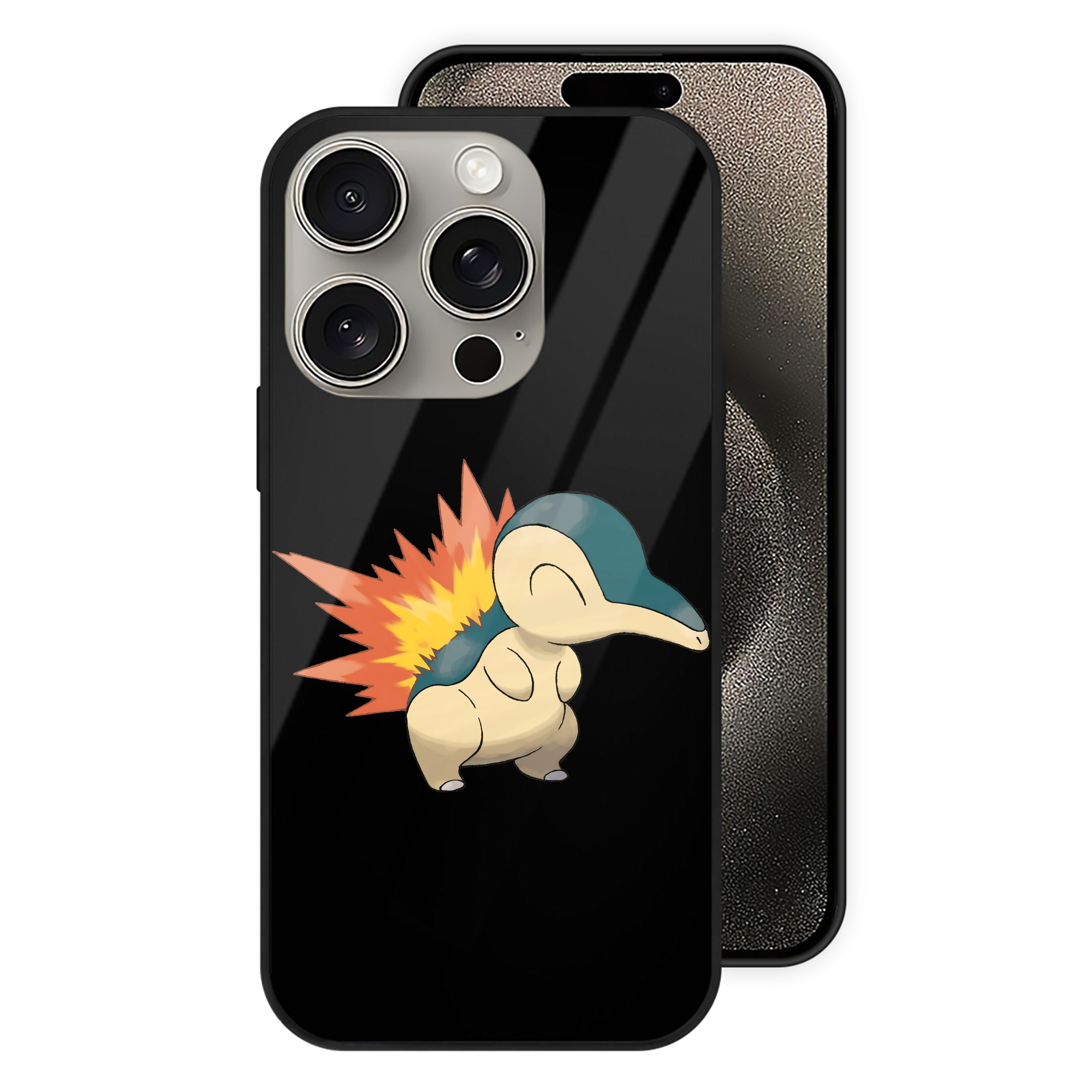 （画像用） ポケットモンスター Pokémon 【iPhone15Pro対応】スマホケース 耐衝撃＆黄変防止 背面ガラス