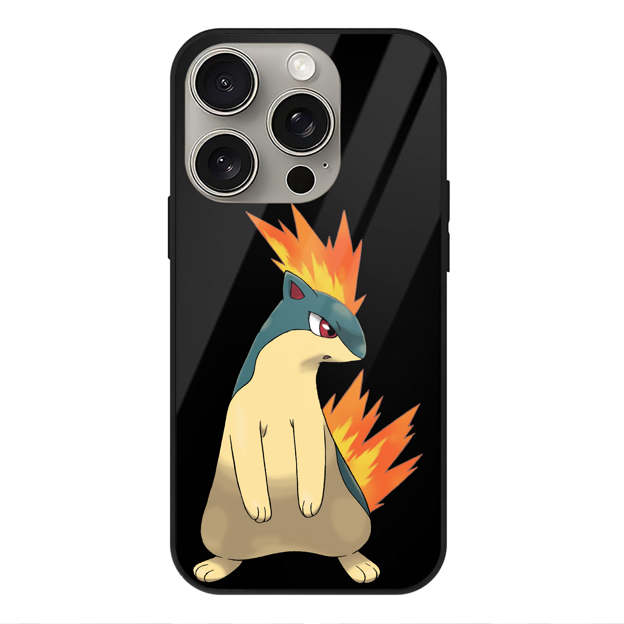 （画像用） ポケットモンスター Pokémon 【iPhone15Pro対応】スマホケース 耐衝撃＆黄変防止 背面ガラス