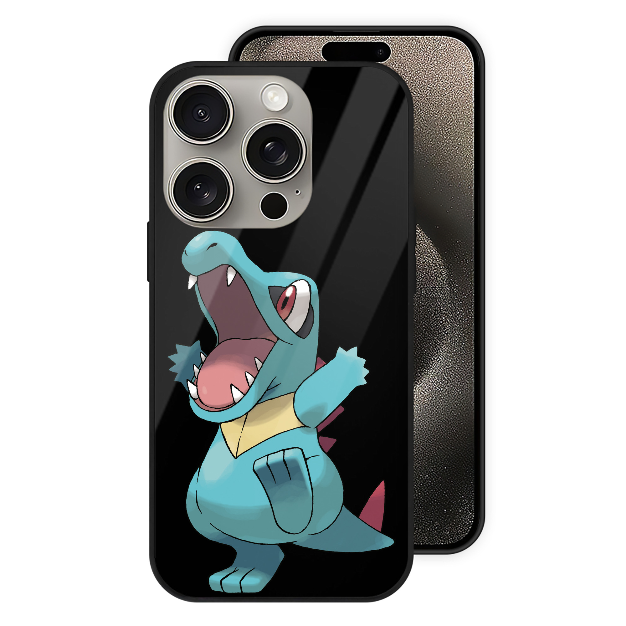 （画像用） ポケットモンスター Pokémon 【iPhone15Pro対応】スマホケース 耐衝撃＆黄変防止 背面ガラス