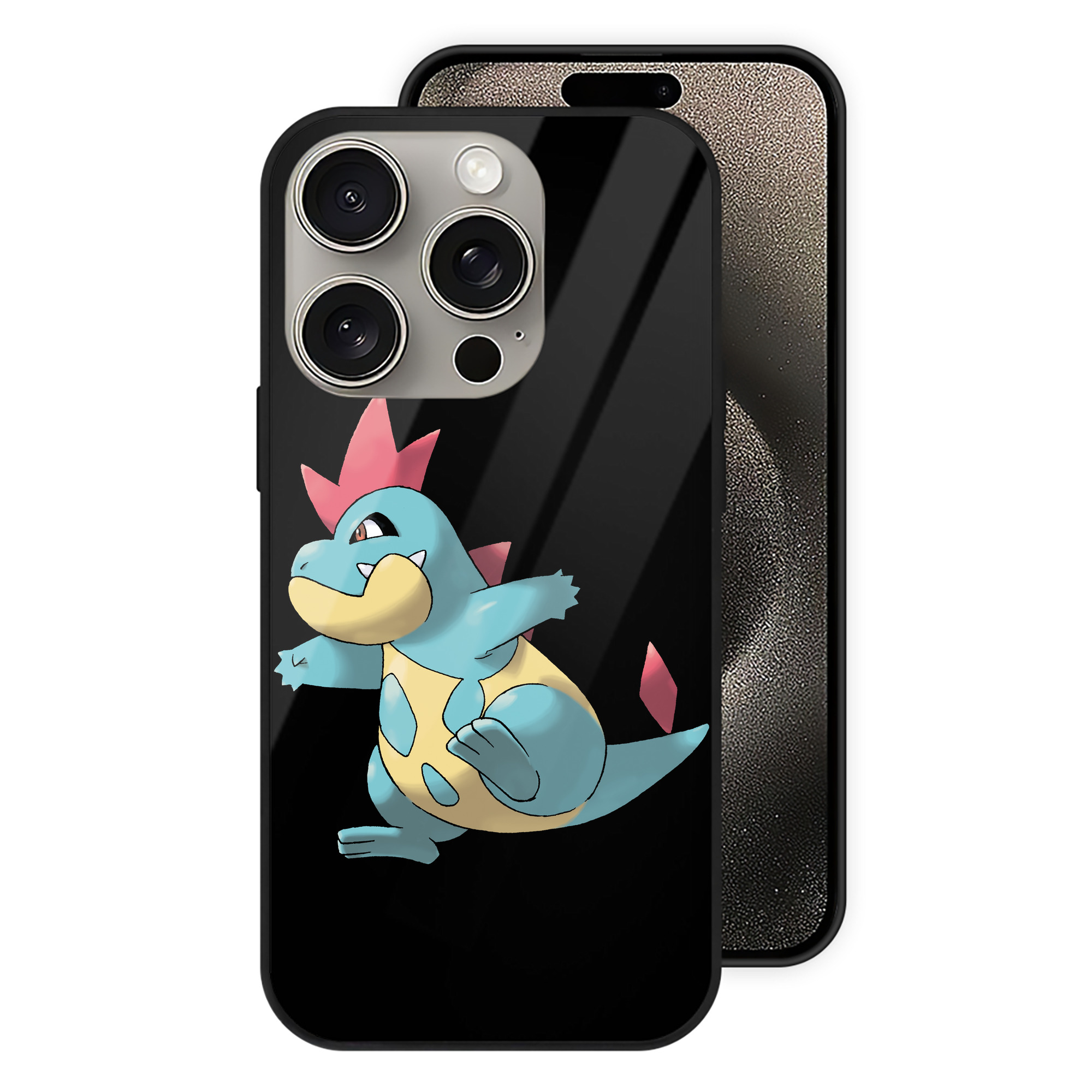 （画像用） ポケットモンスター Pokémon 【iPhone15Pro対応】スマホケース 耐衝撃＆黄変防止 背面ガラス
