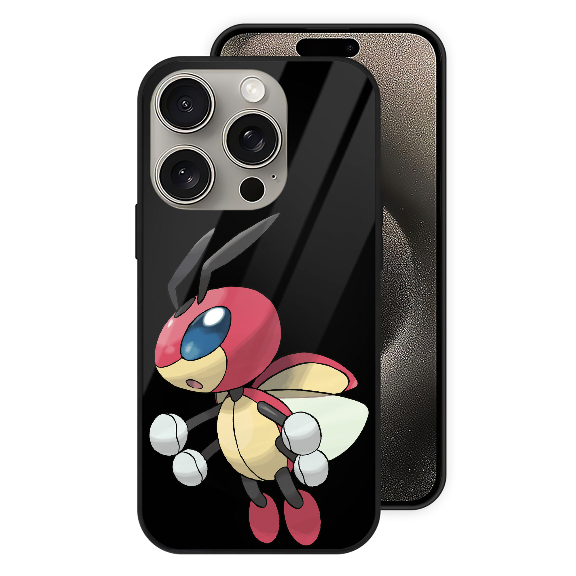 （画像用） ポケットモンスター Pokémon 【iPhone15Pro対応】スマホケース 耐衝撃＆黄変防止 背面ガラス