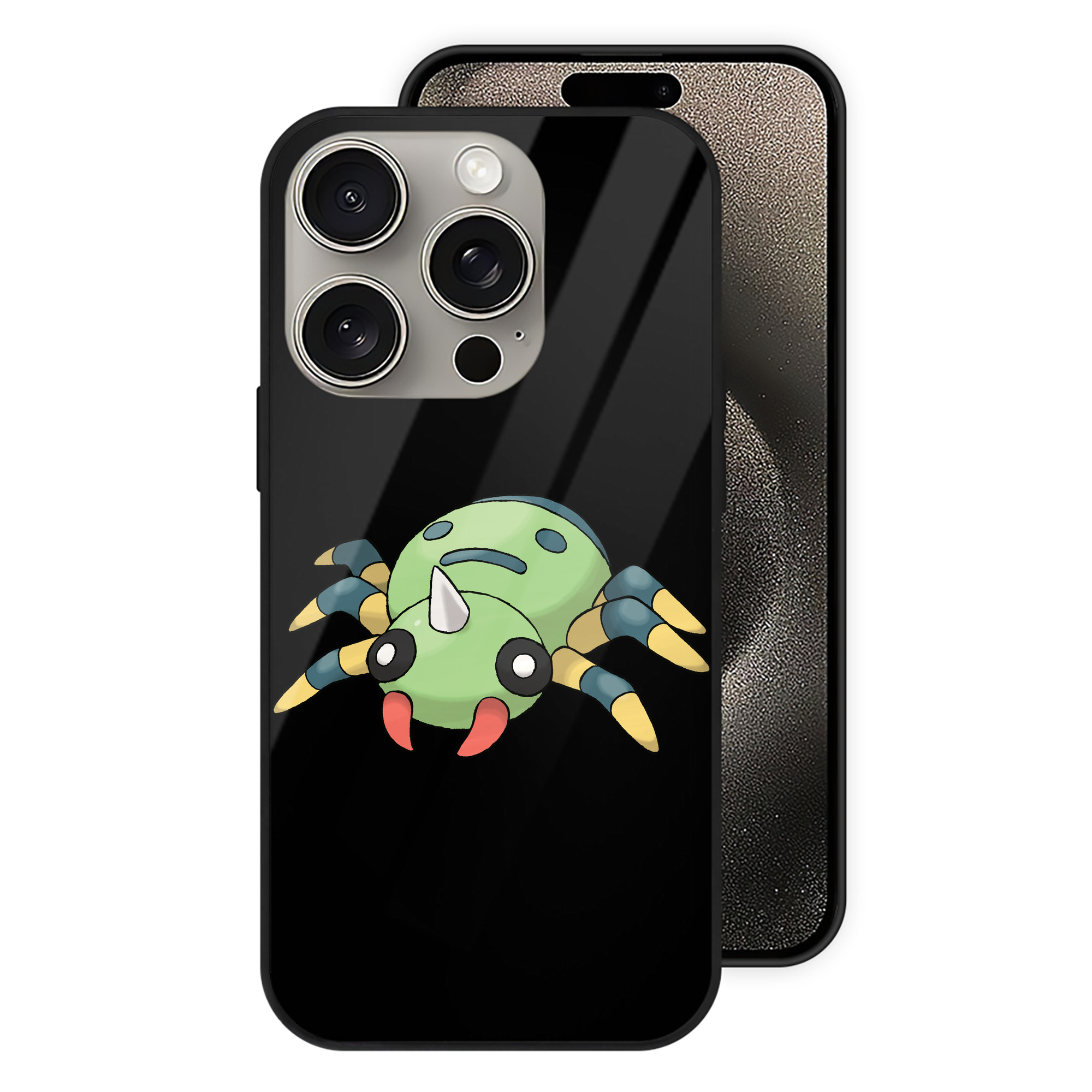（画像用） ポケットモンスター Pokémon 【iPhone15Pro対応】スマホケース 耐衝撃＆黄変防止 背面ガラス